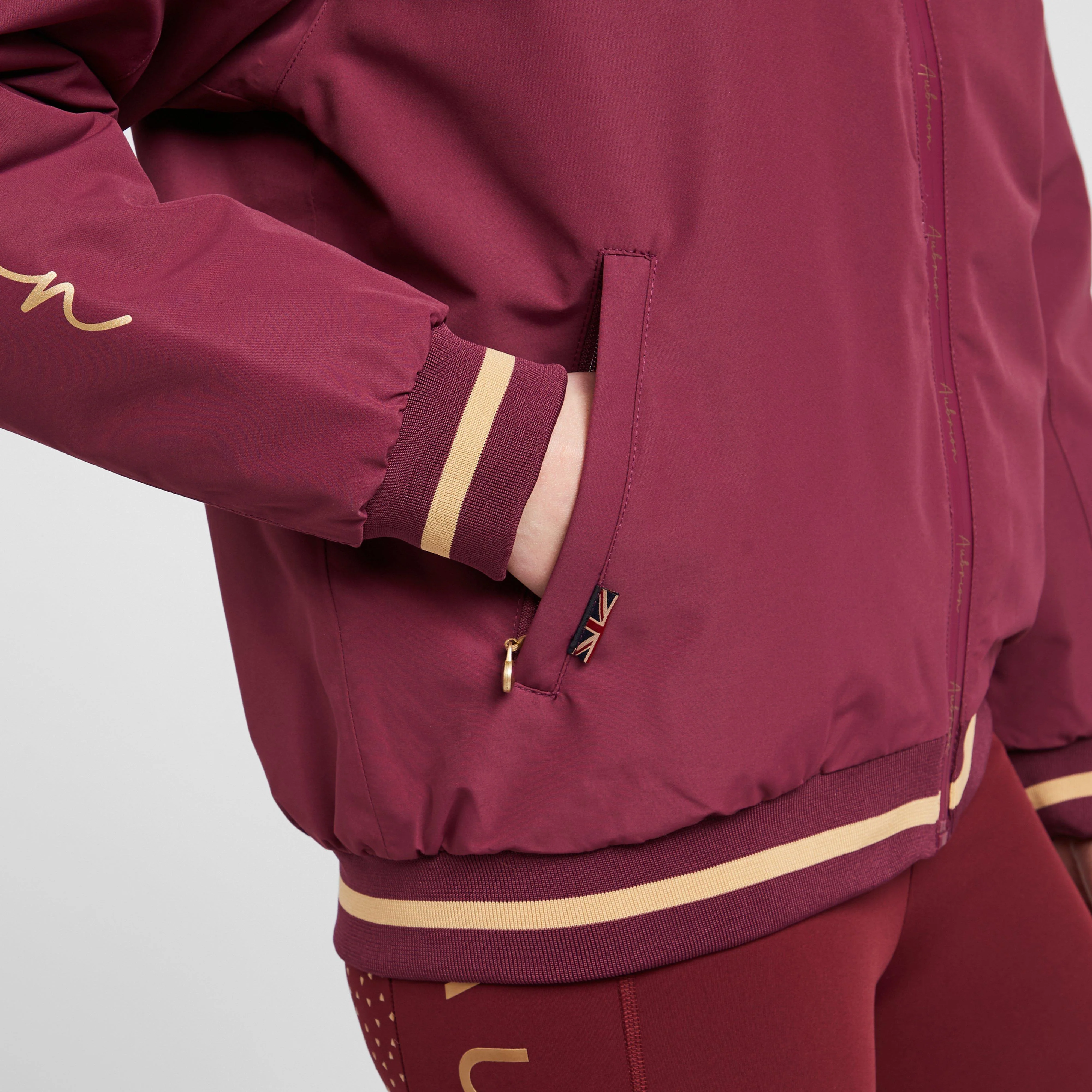 Womens Team Jacket Mulberry - Image 7