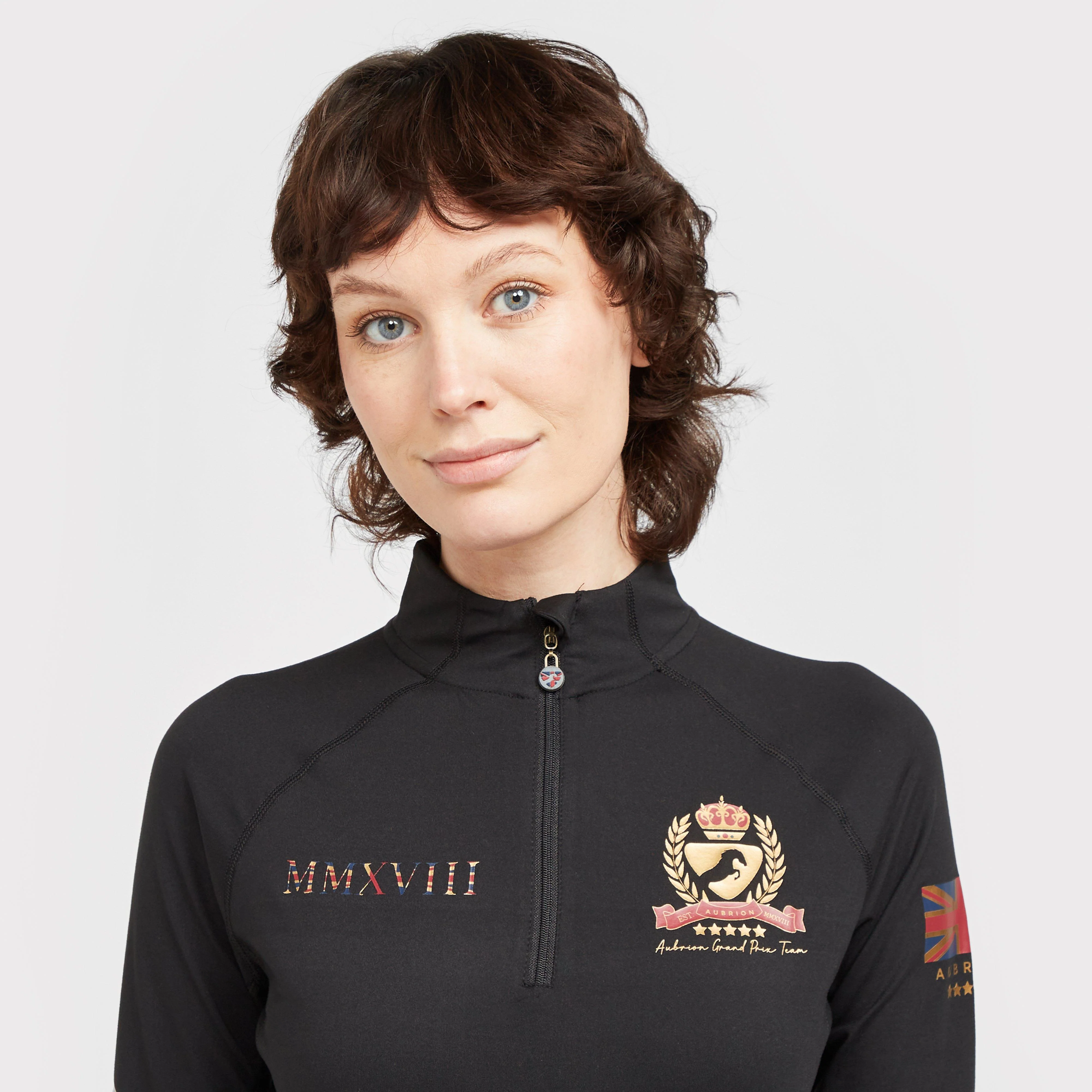 Womens Team Long Sleeve Base Layer Black - Image 6
