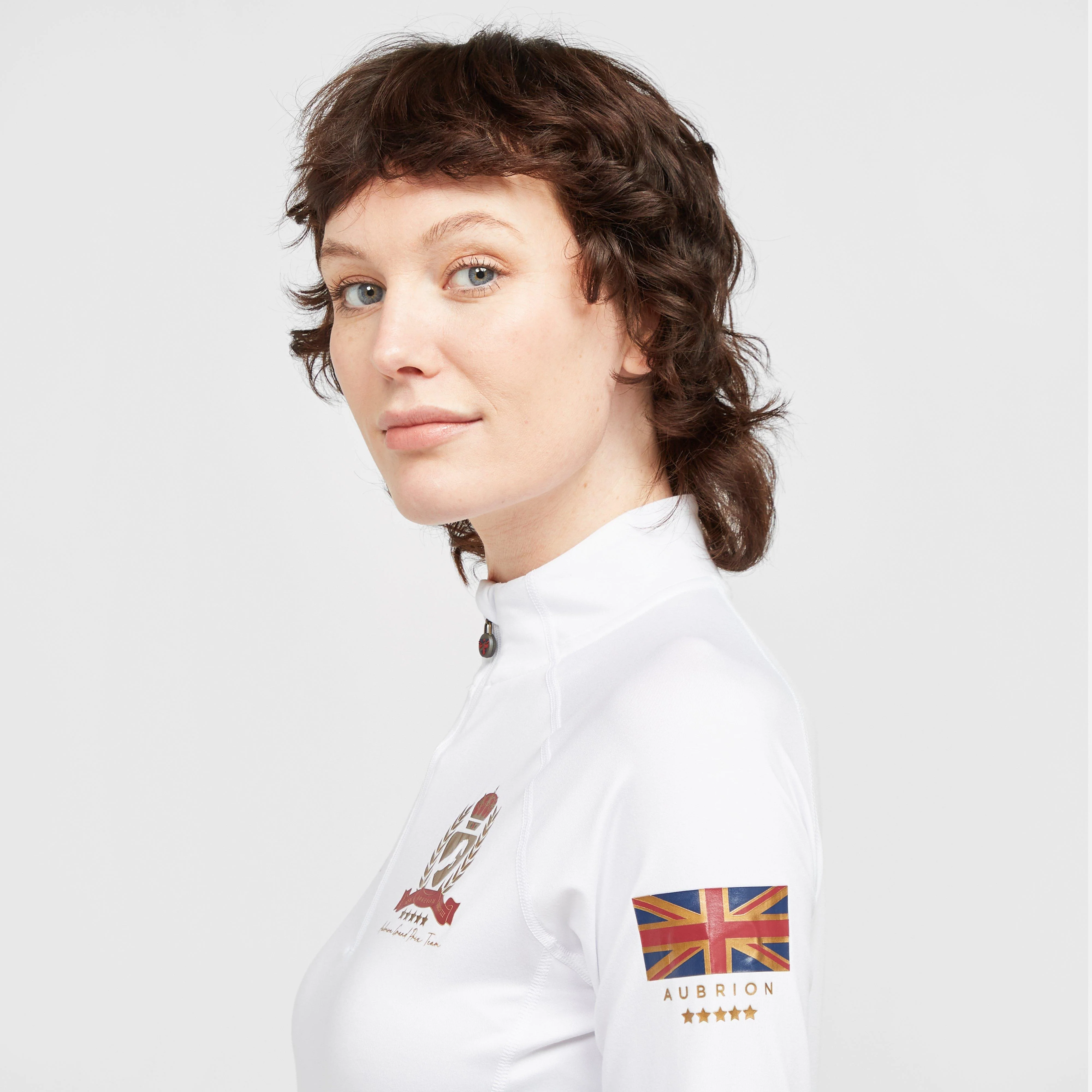 Womens Team Long Sleeve Base Layer White - Image 4