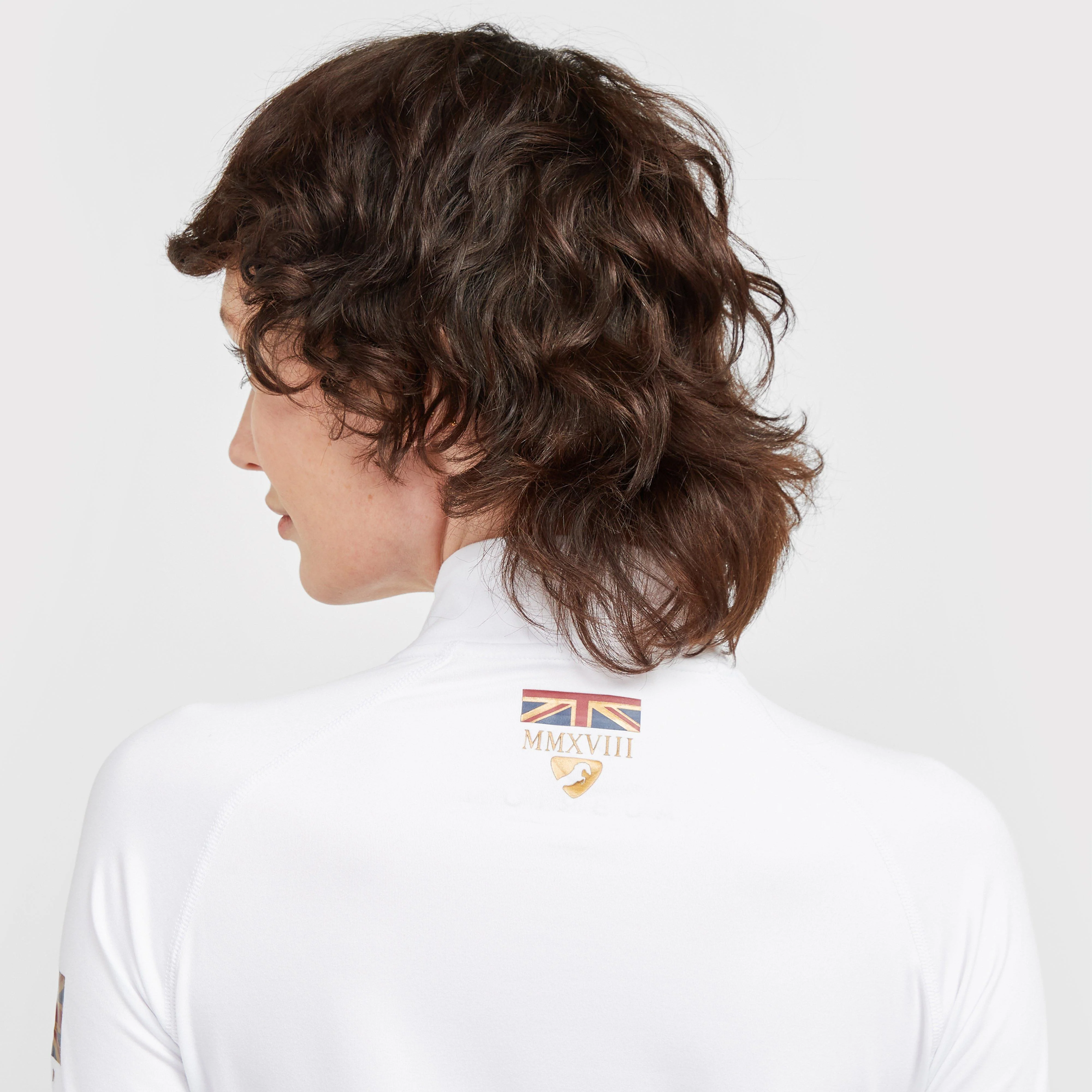 Womens Team Long Sleeve Base Layer White - Image 7