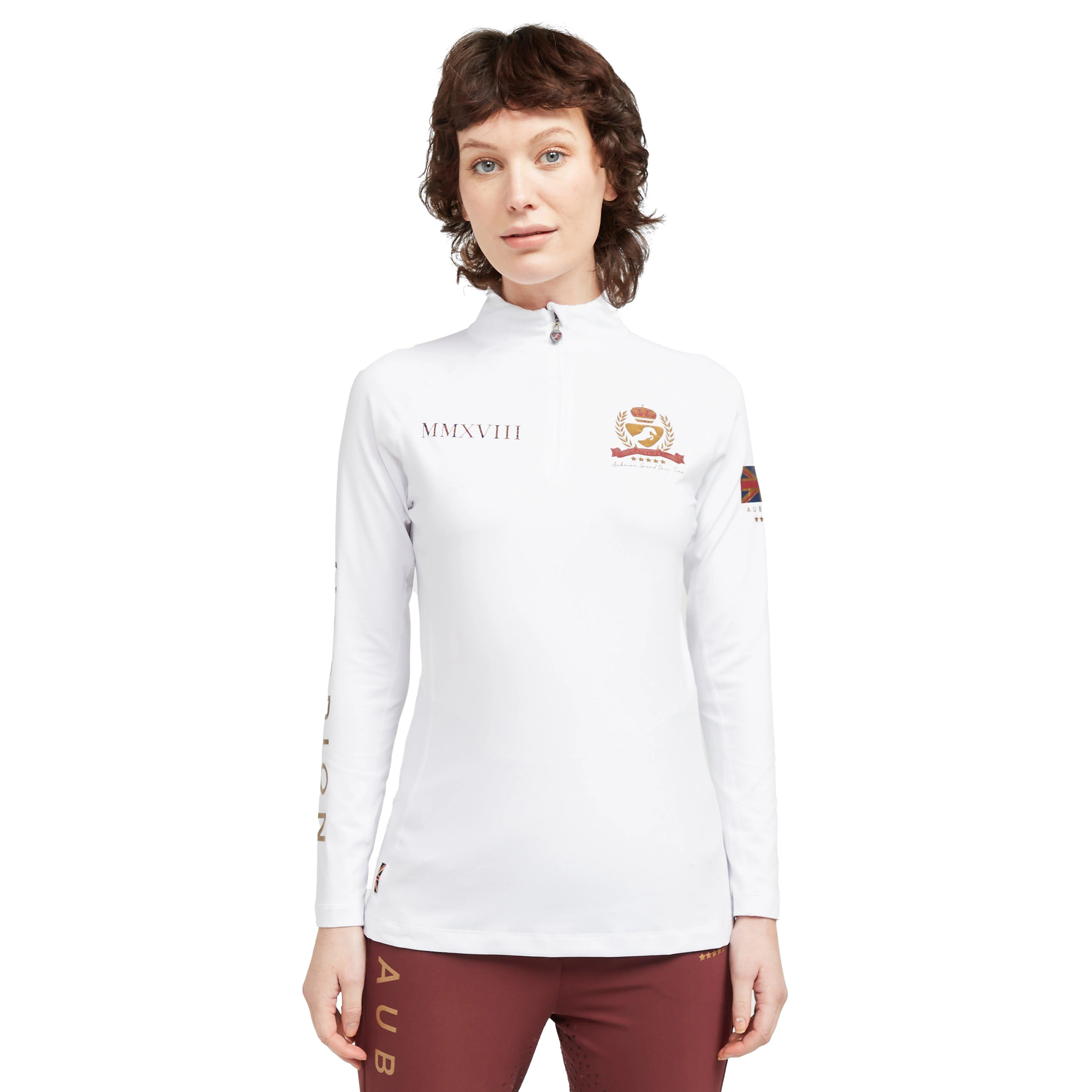 Womens Team Long Sleeve Base Layer White - Image 9