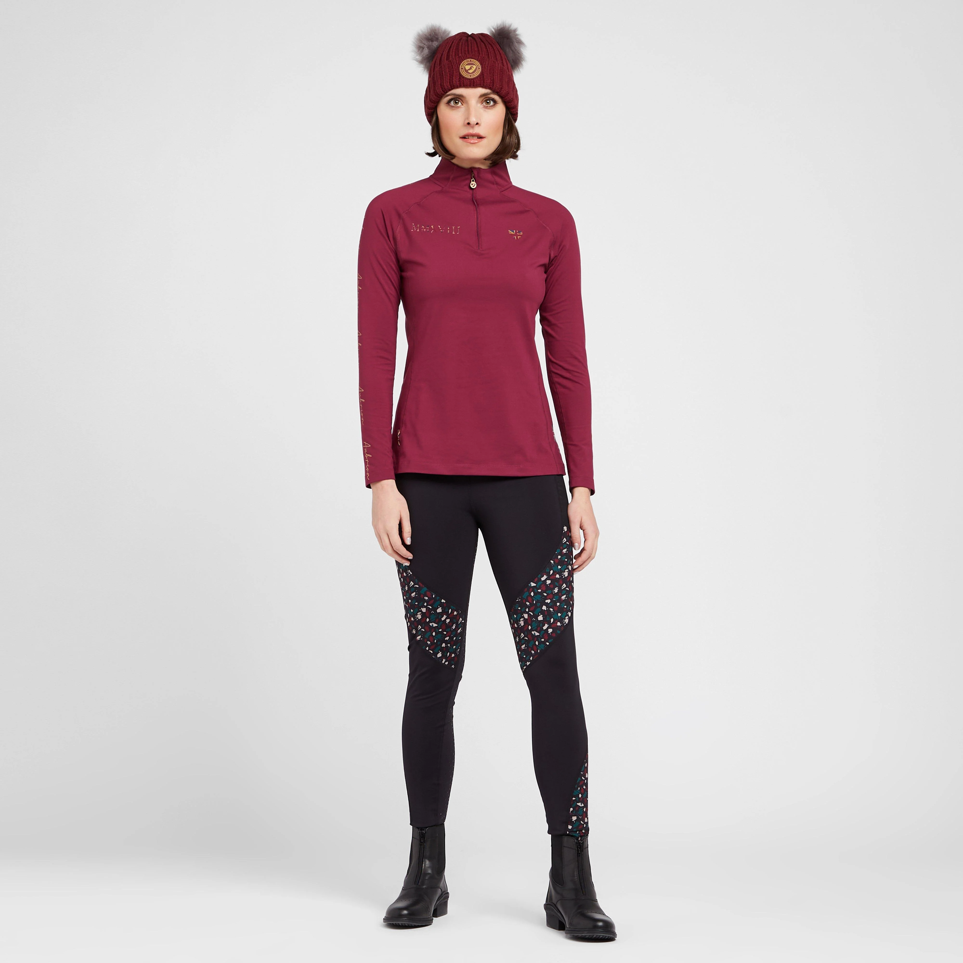 Women's Team Long Sleeved Base Layer Mulberry - Image 3