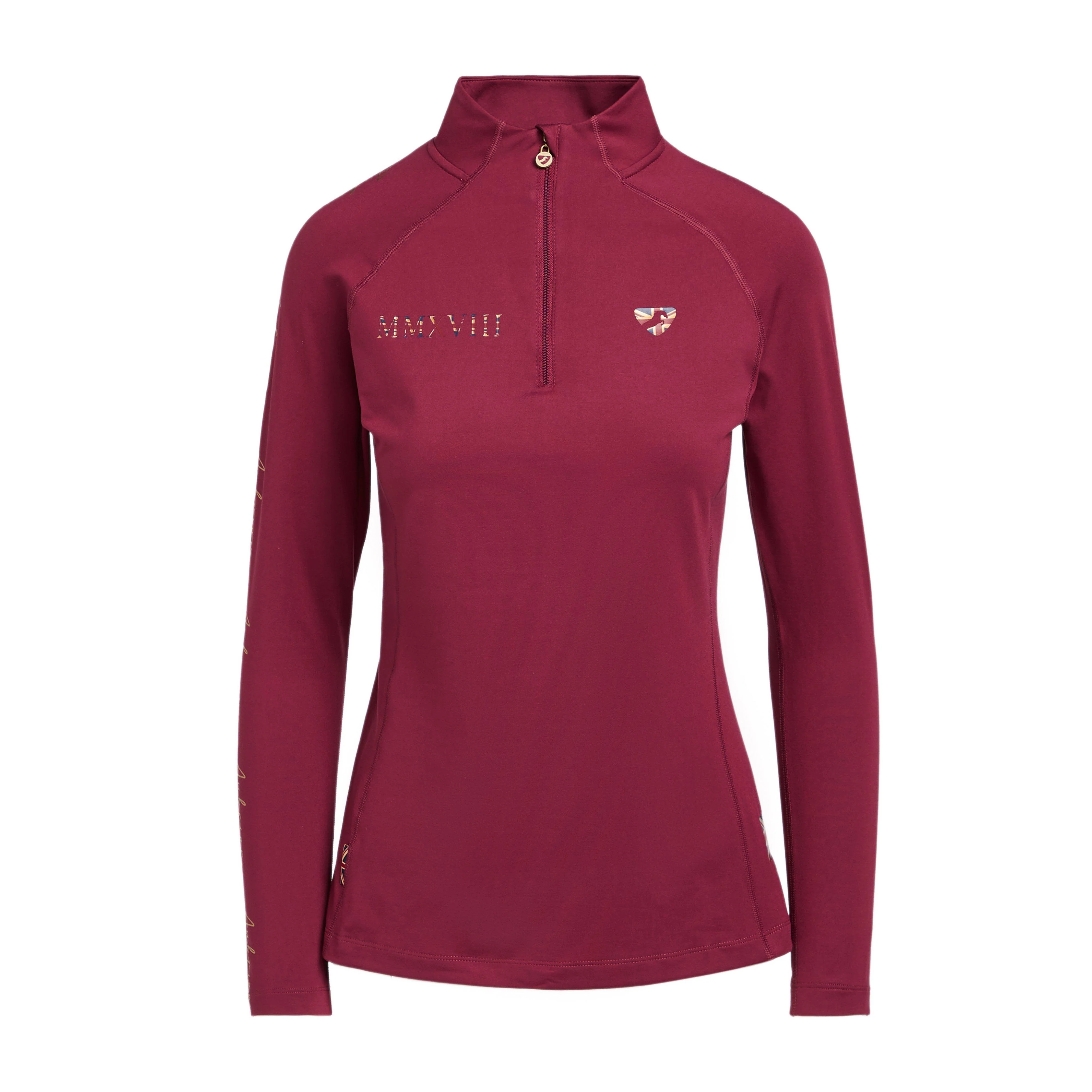 Women's Team Long Sleeved Base Layer Mulberry - Image 9