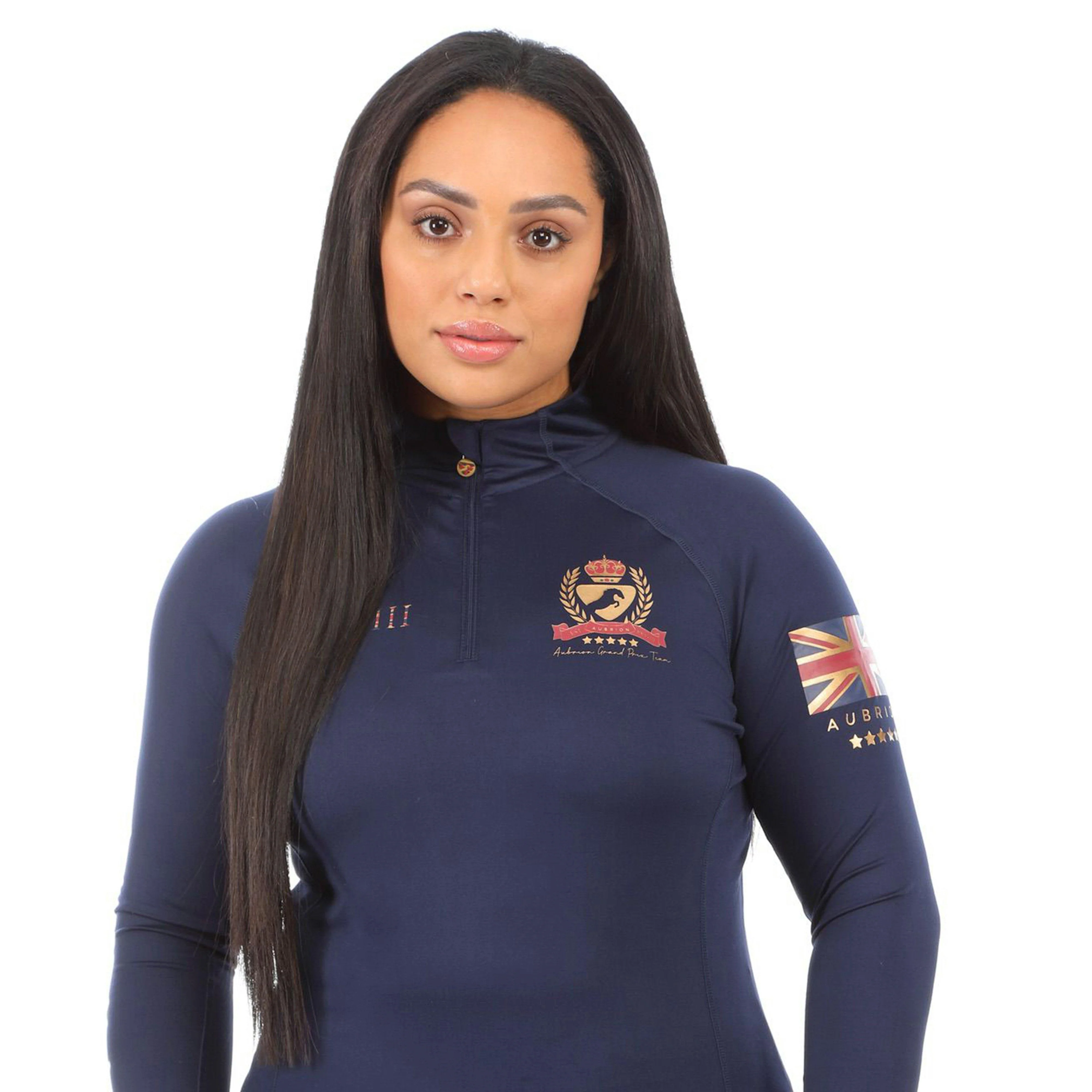 Women's Team Long Sleeved Base Layer Navy - Image 5