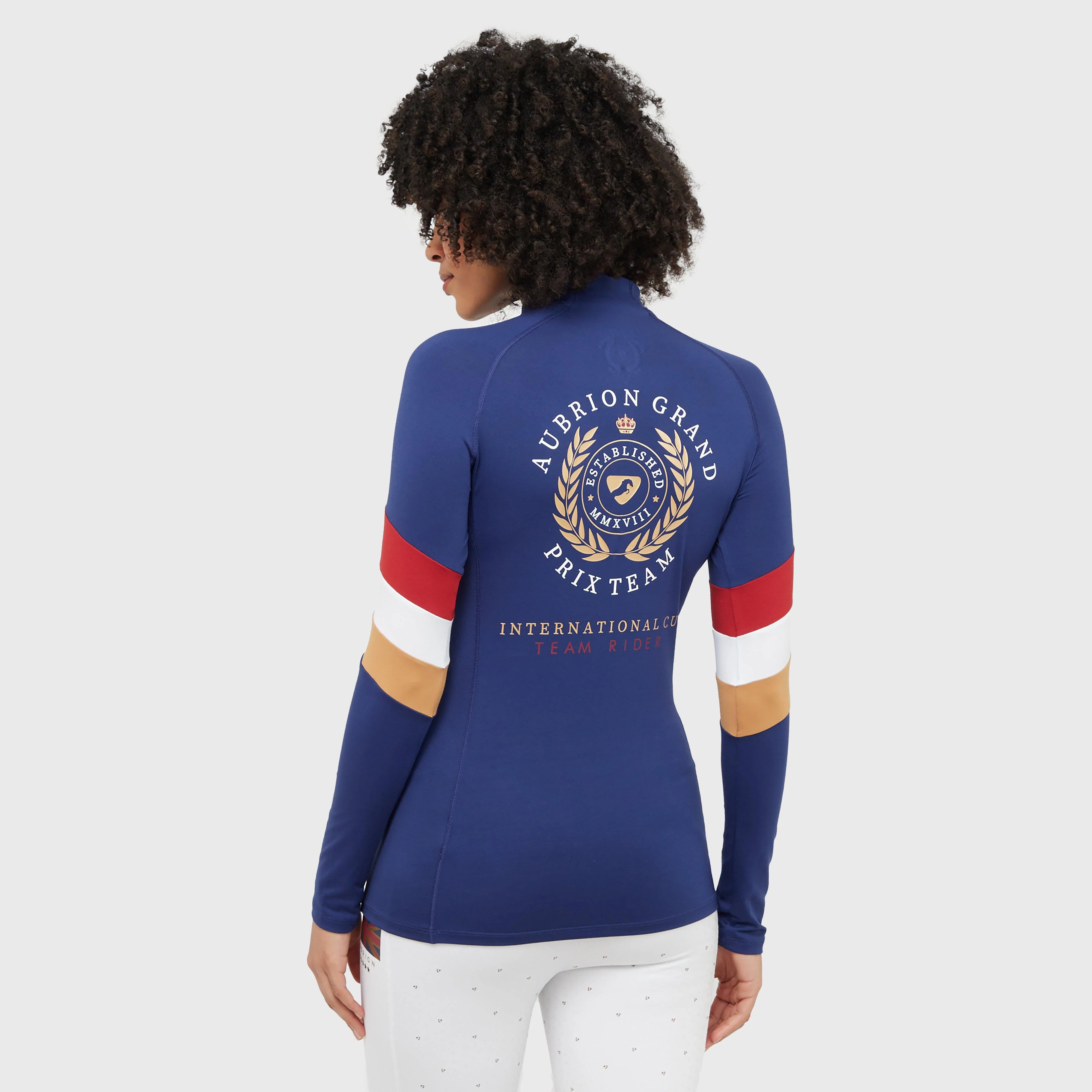 Womens Team Long Sleeved Base Layer Navy - Image 2