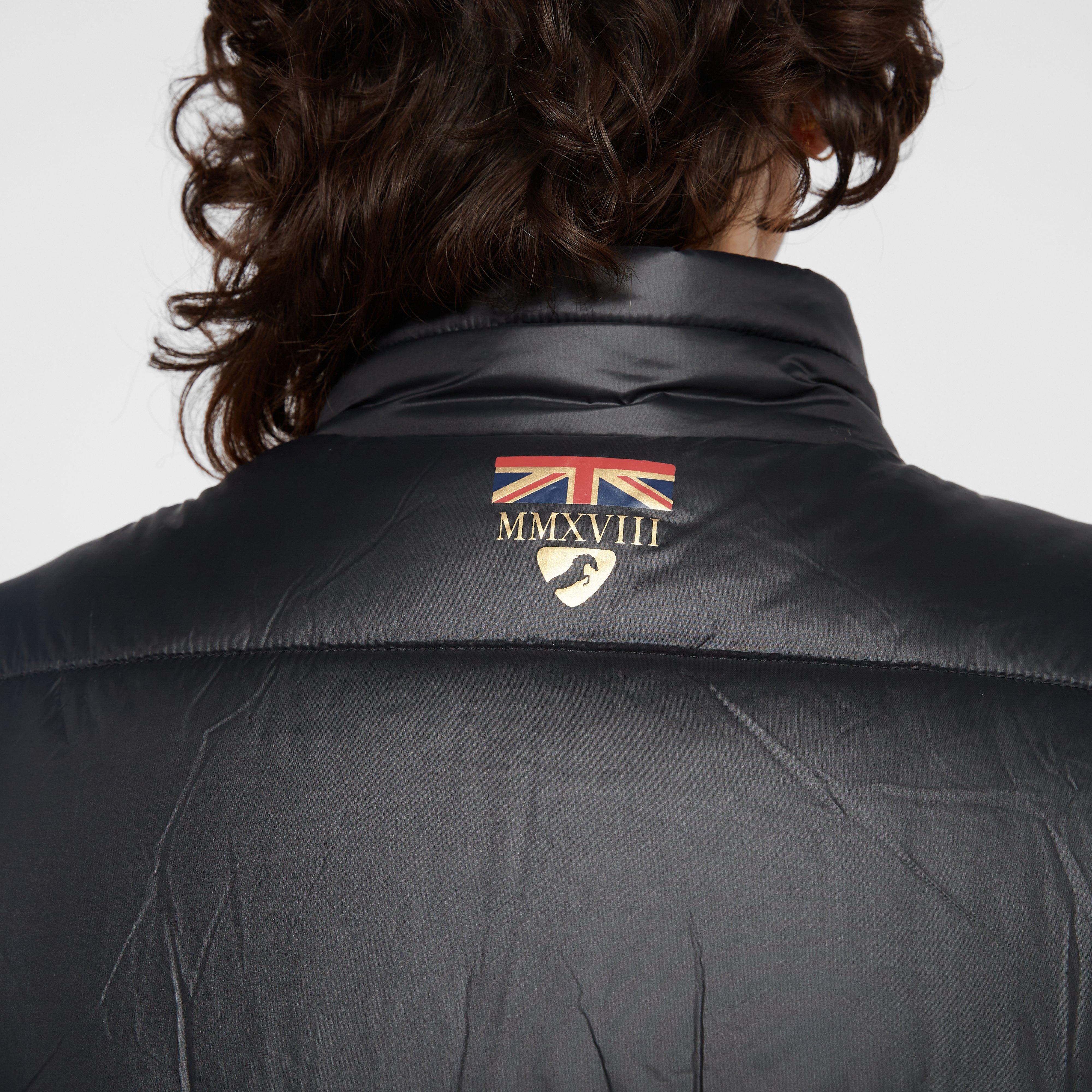 Womens Team Padded Coat Black - Image 4
