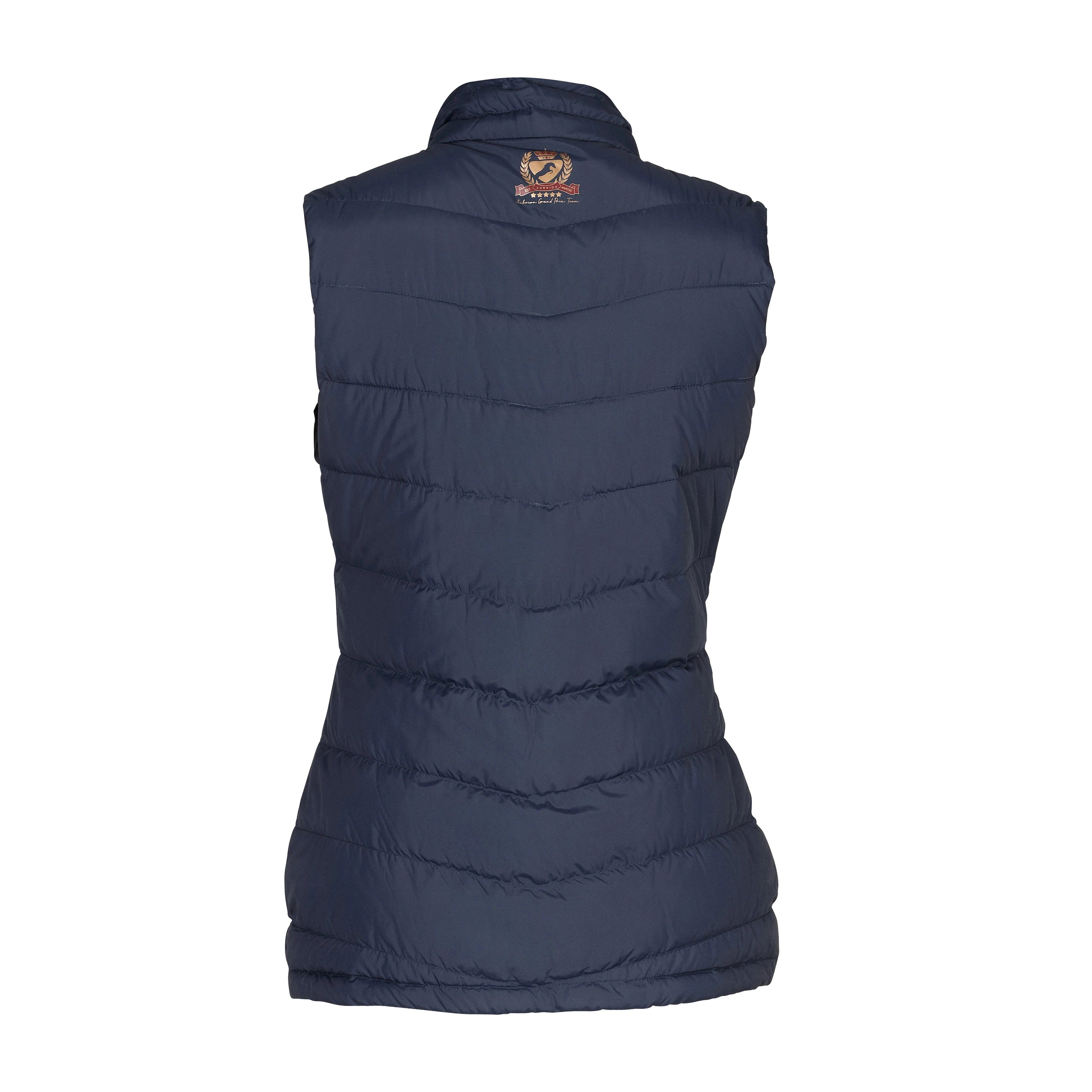 Womens Team Padded Gilet Navy - Image 2