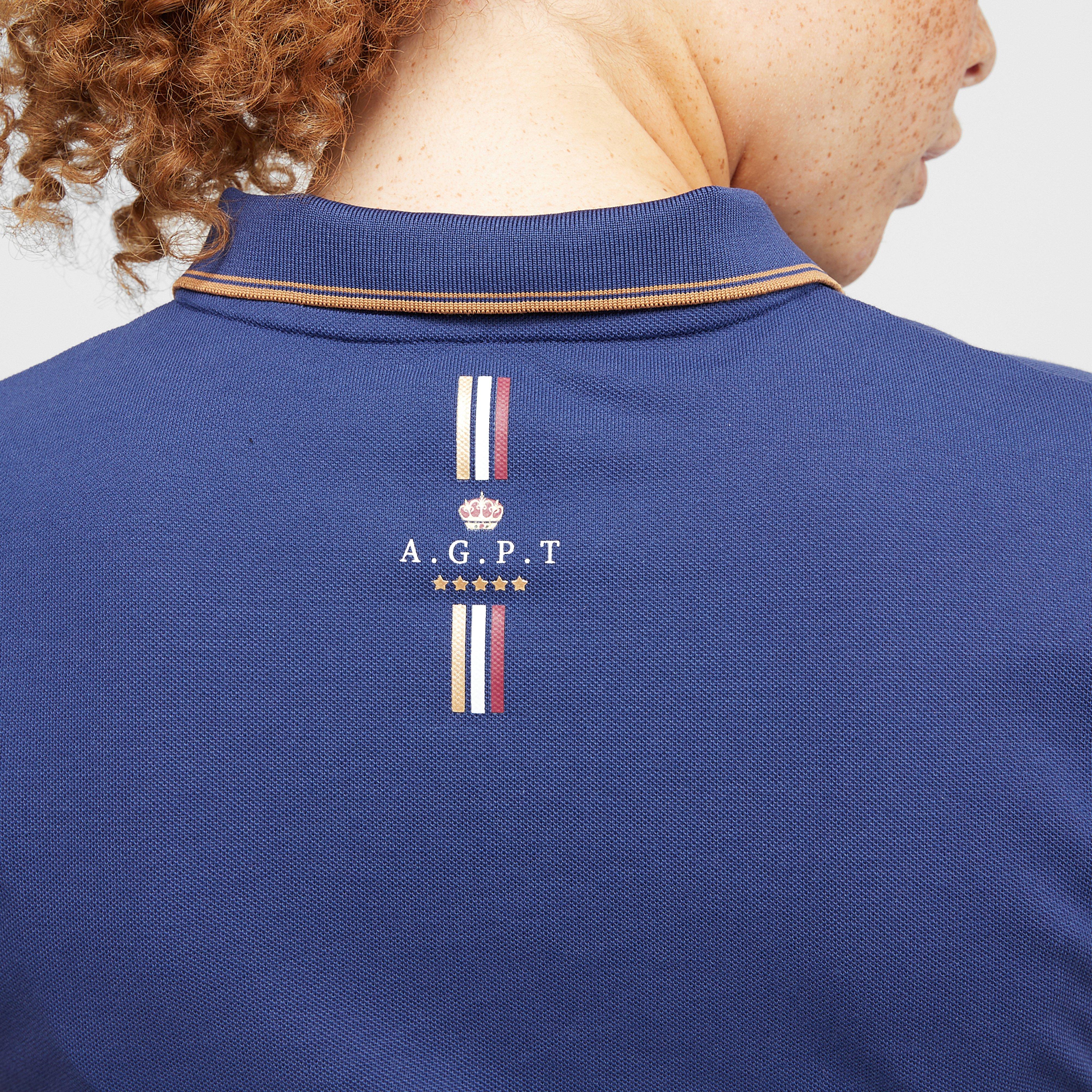 Womens Team Polo Shirt Navy - Image 6