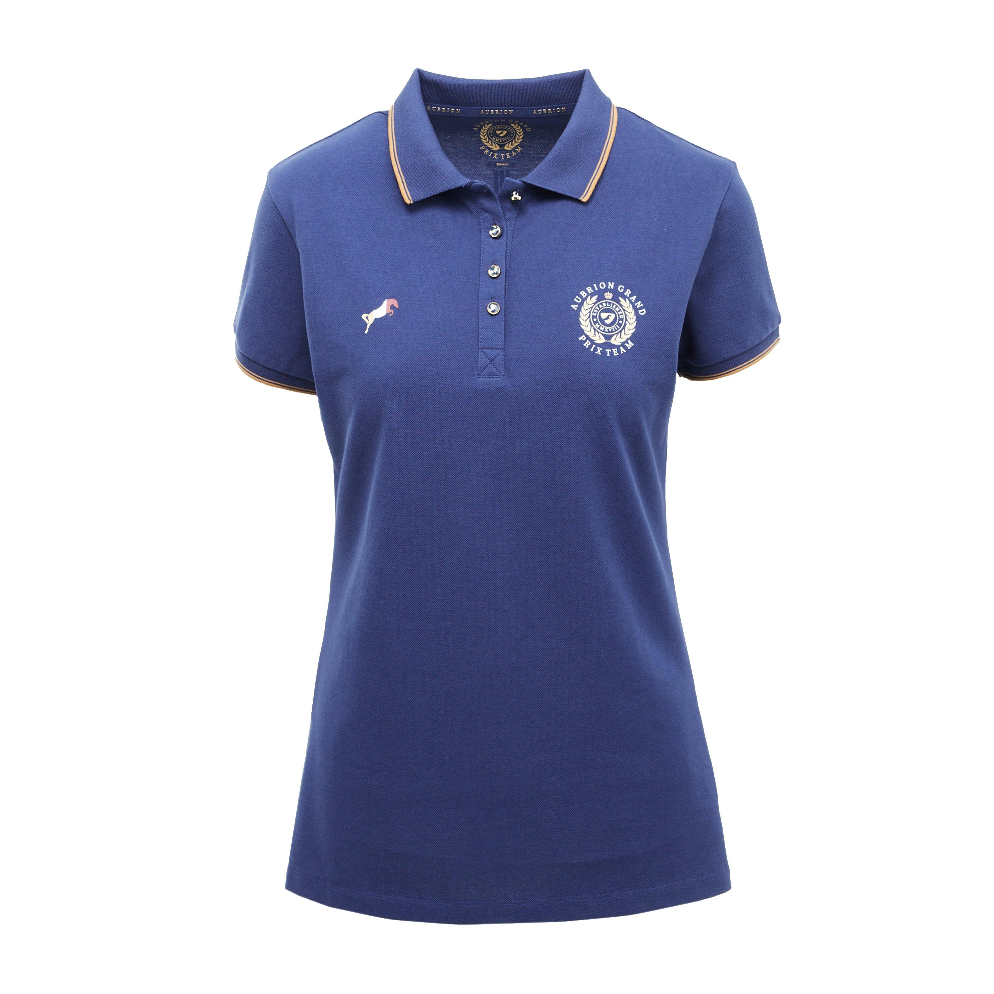 Womens Team Polo Shirt Navy - Image 8