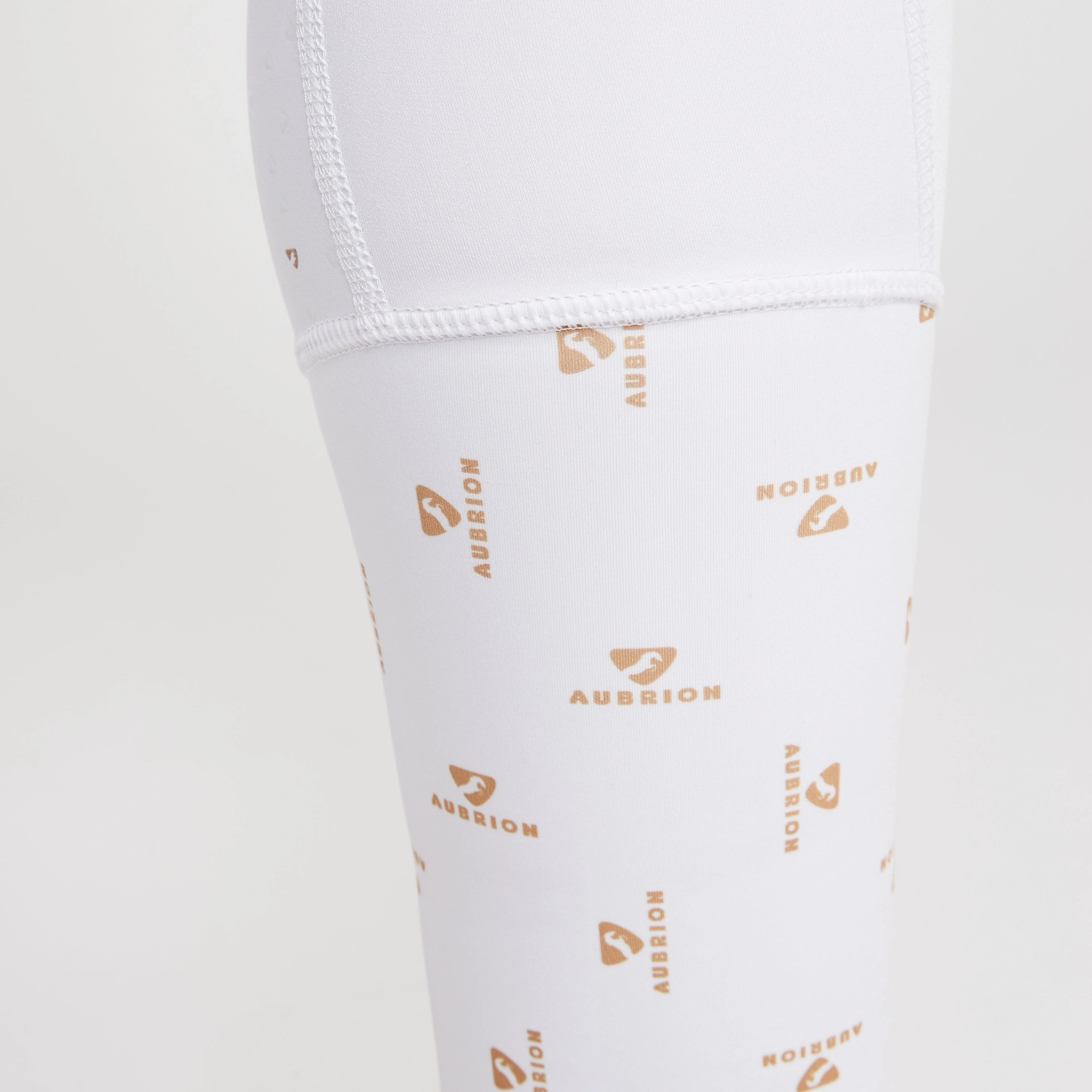 Womens Team Riding Tights White - Image 9