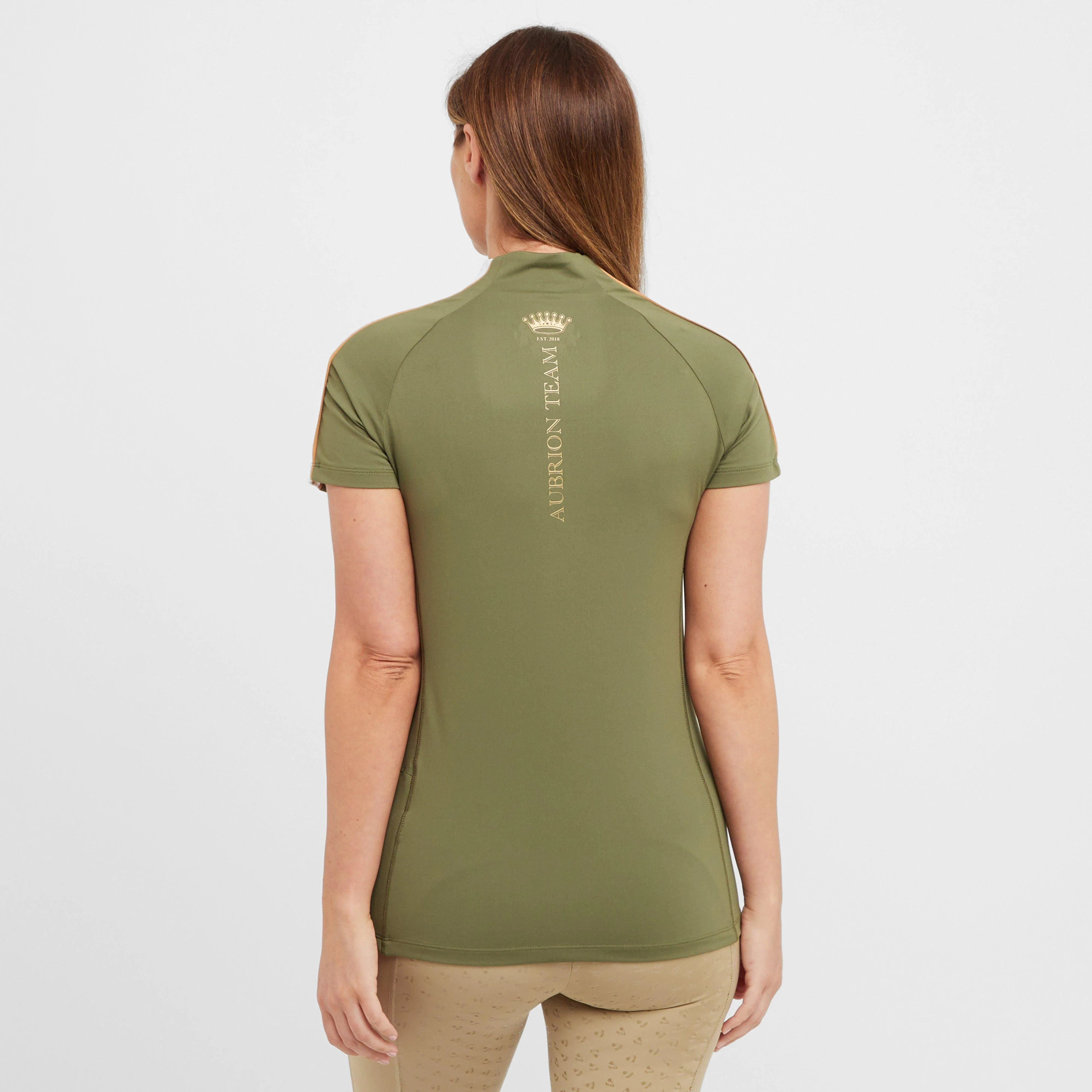 Womens Team Short Sleeved Base Layer Moss - Image 2