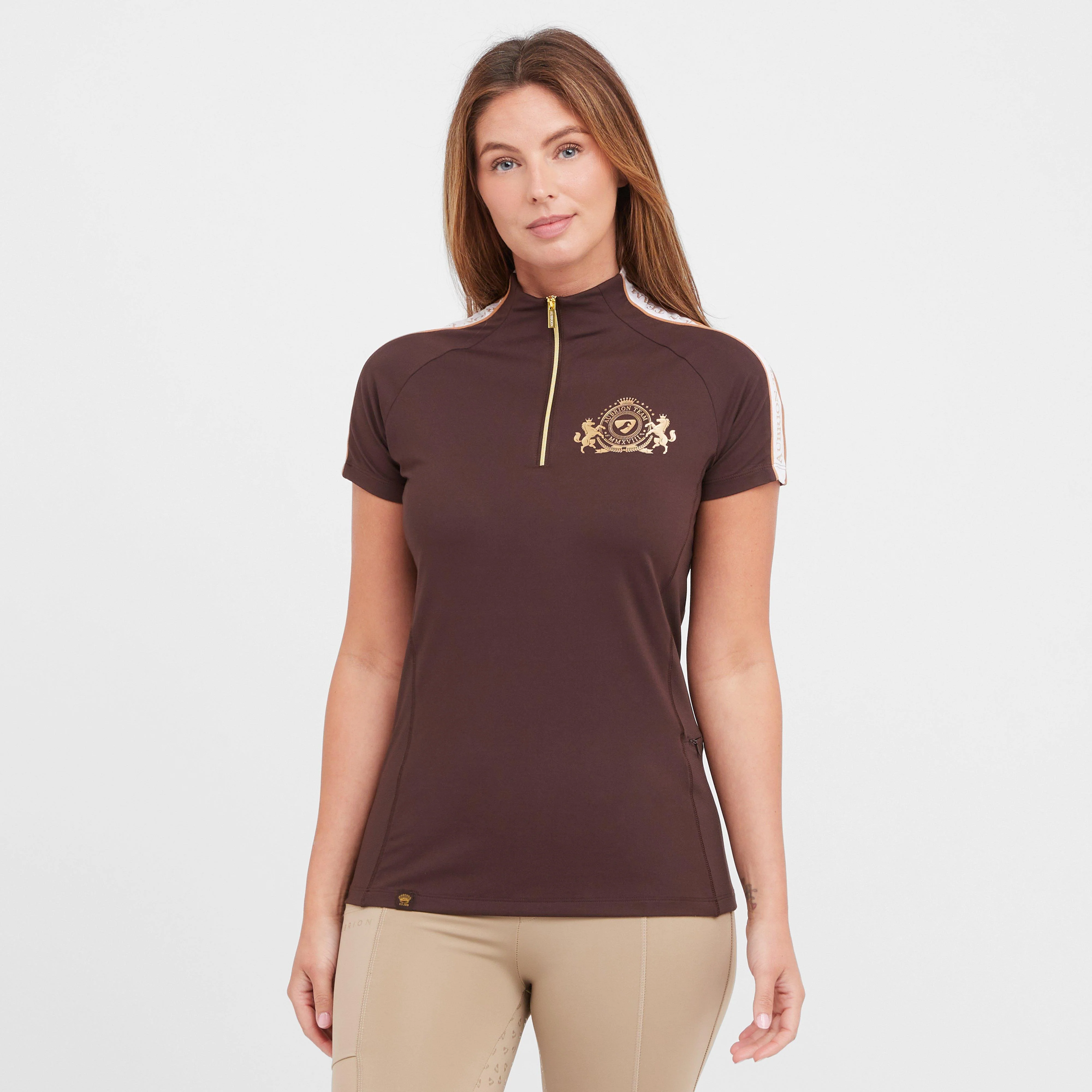 Womens Team Short Sleeved Base Layer Umber