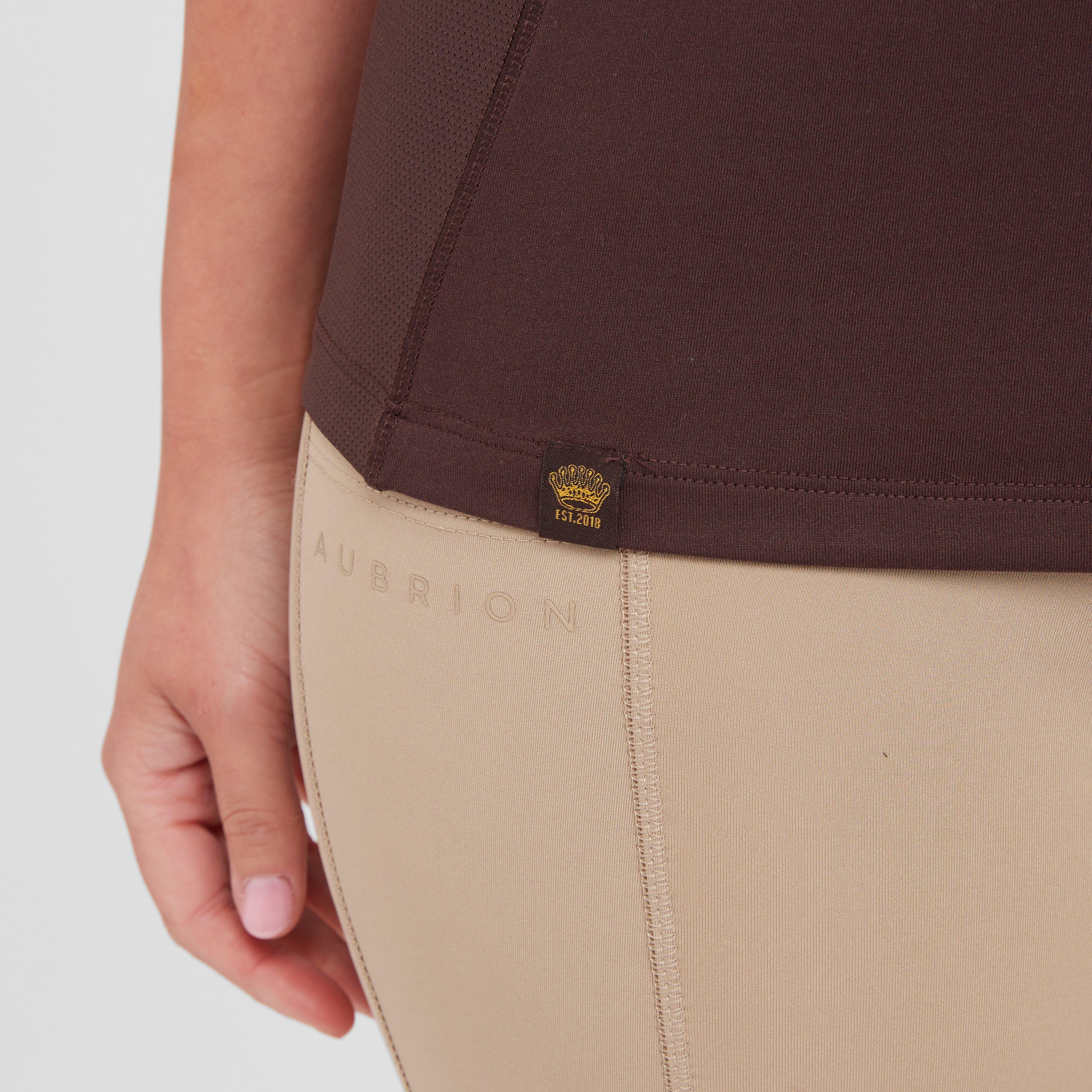 Womens Team Short Sleeved Base Layer Umber - Image 7