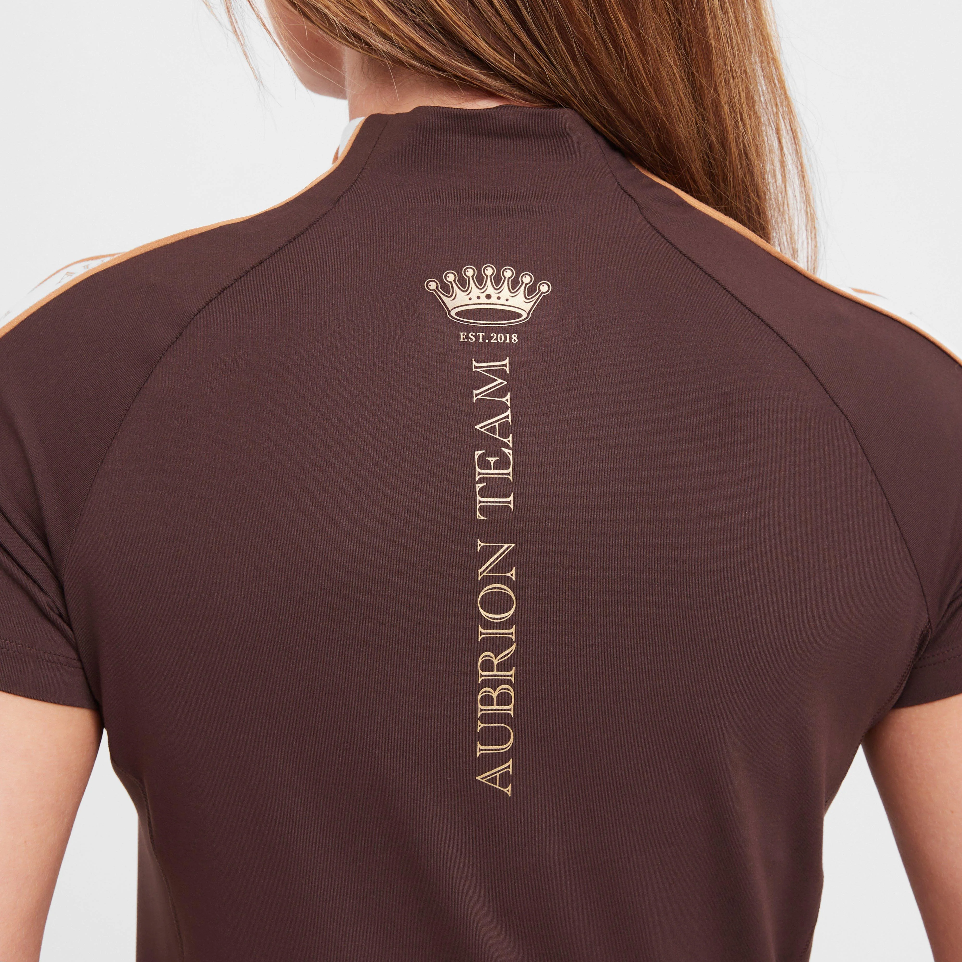 Womens Team Short Sleeved Base Layer Umber - Image 8