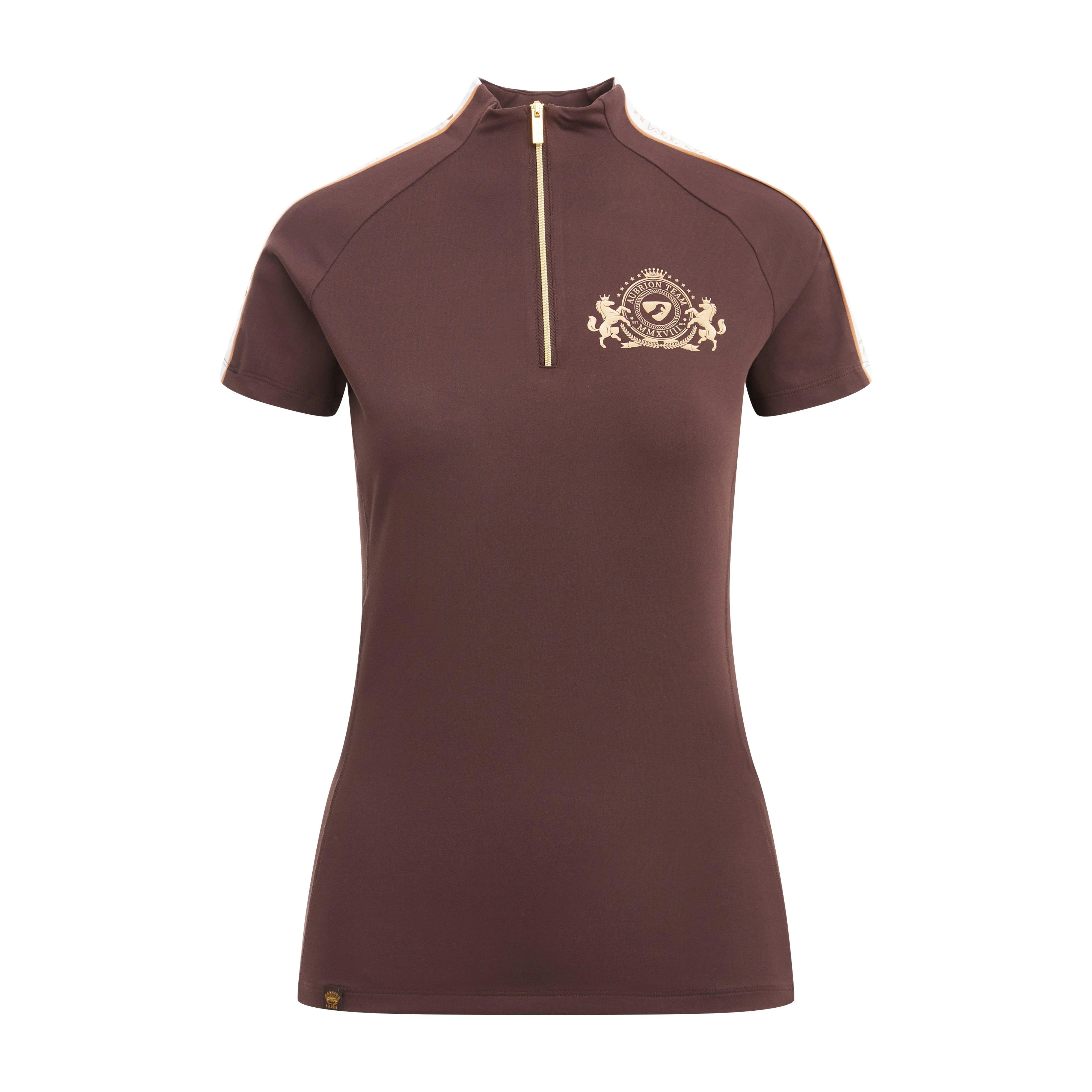 Womens Team Short Sleeved Base Layer Umber - Image 9