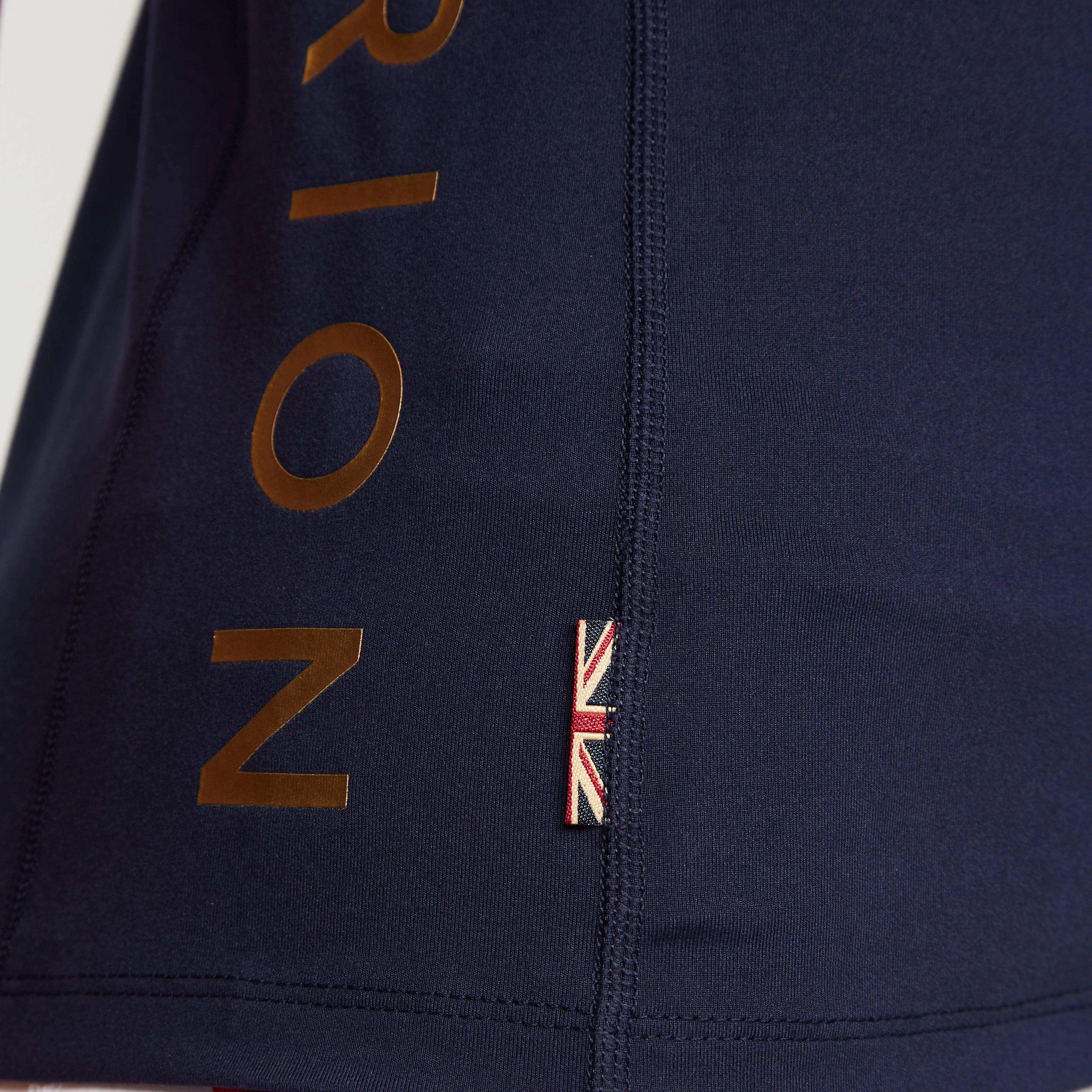 Womens Team Sleeveless Base Layer Navy - Image 7
