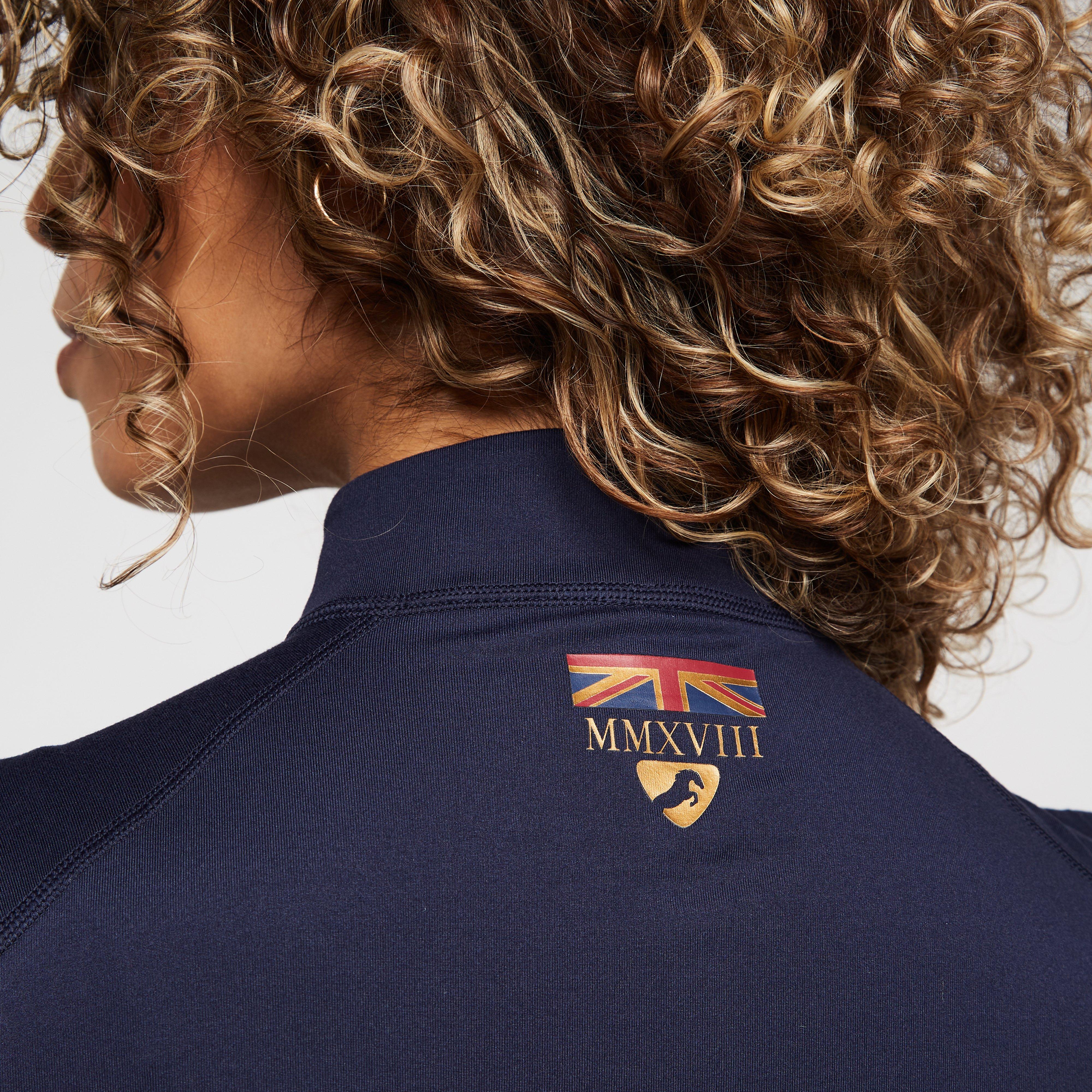 Womens Team Sleeveless Base Layer Navy - Image 9