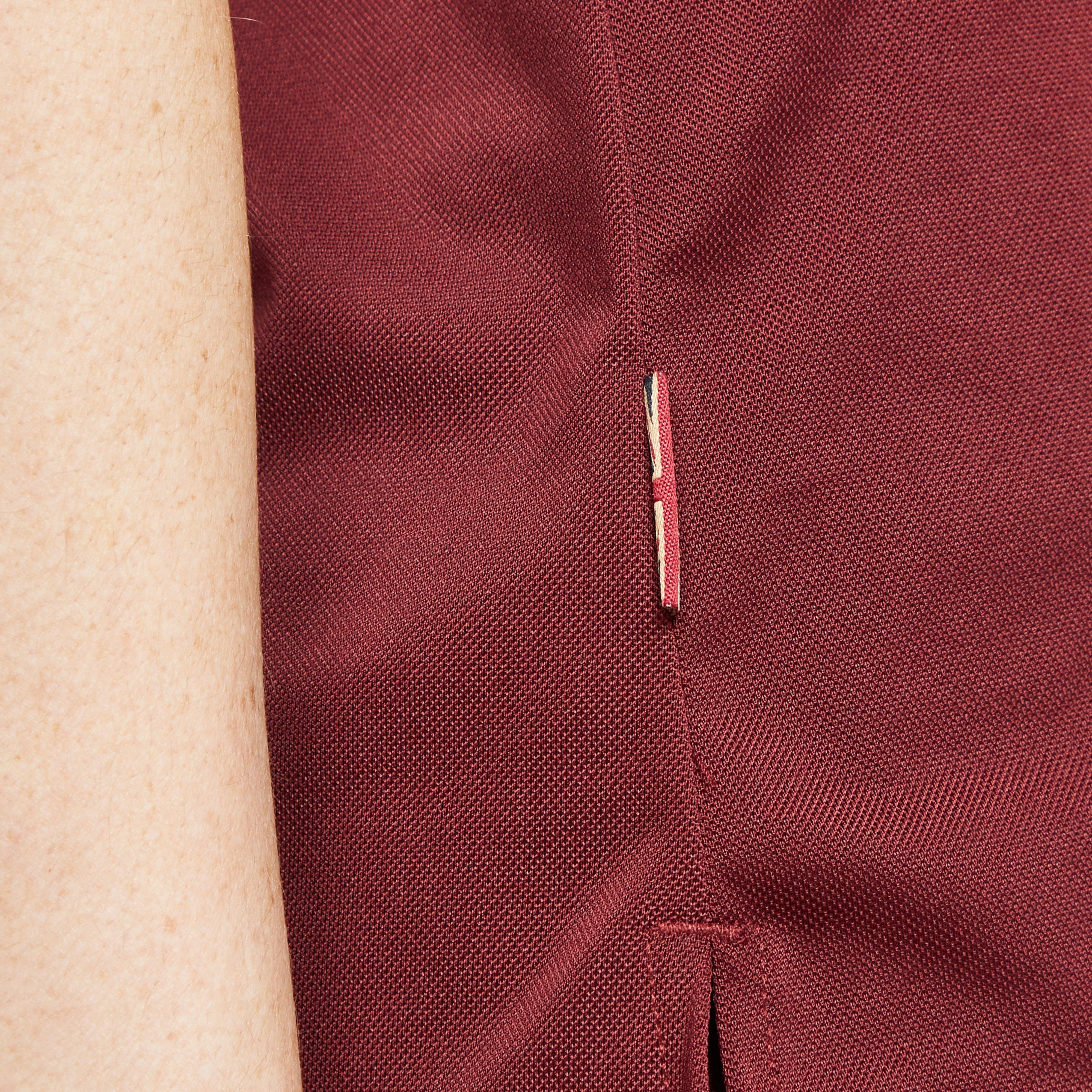 Womens Team Tech Polo Shirt Burgundy - Image 8
