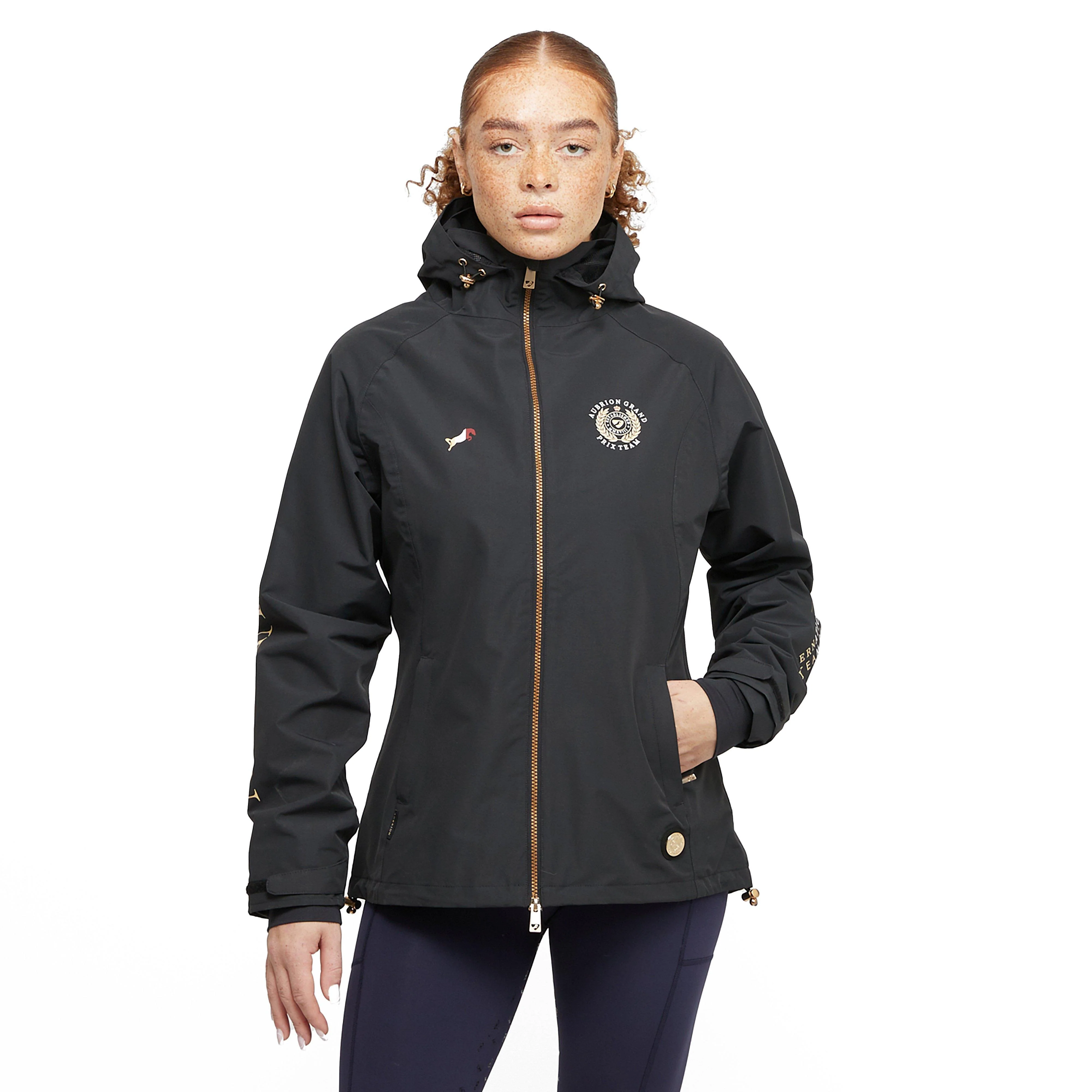 Womens Team Waterproof Jacket Black - Image 15