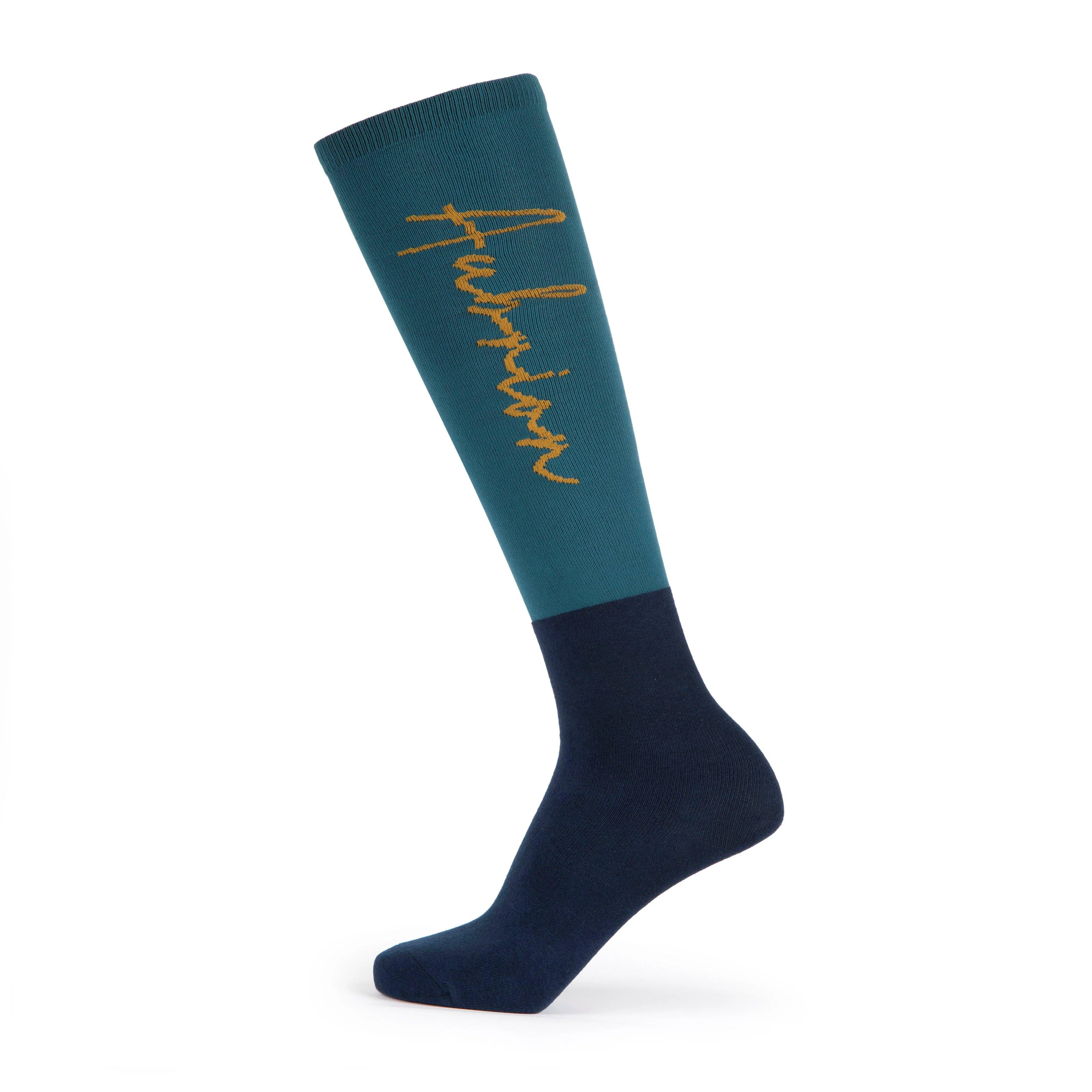 Womens Team Winter Socks Teal - Image 2
