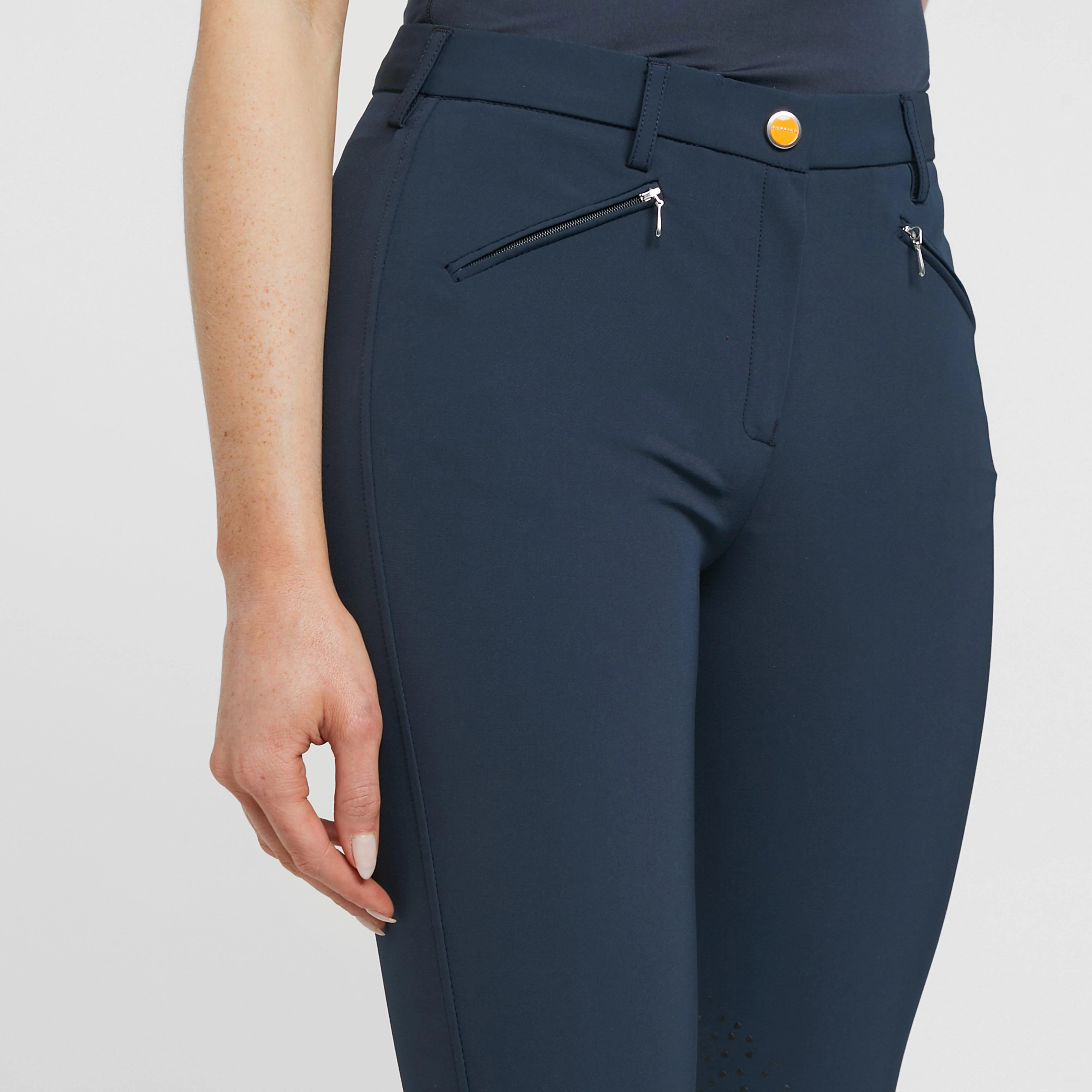 Womens Thompson Knee Patch Breeches Navy - Image 4