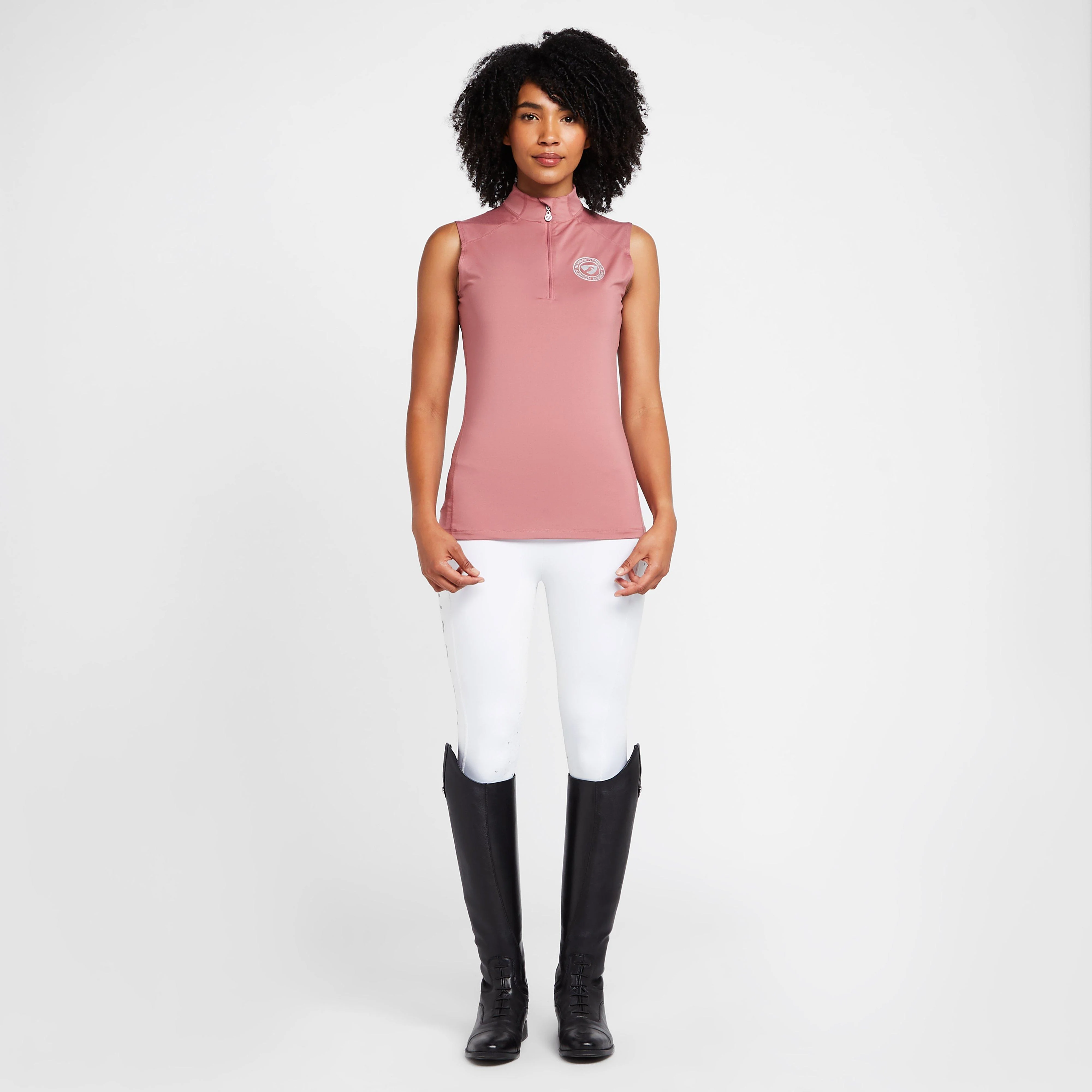 Womens Westbourne Sleeveless Base Layer Dusky Pink - Image 3