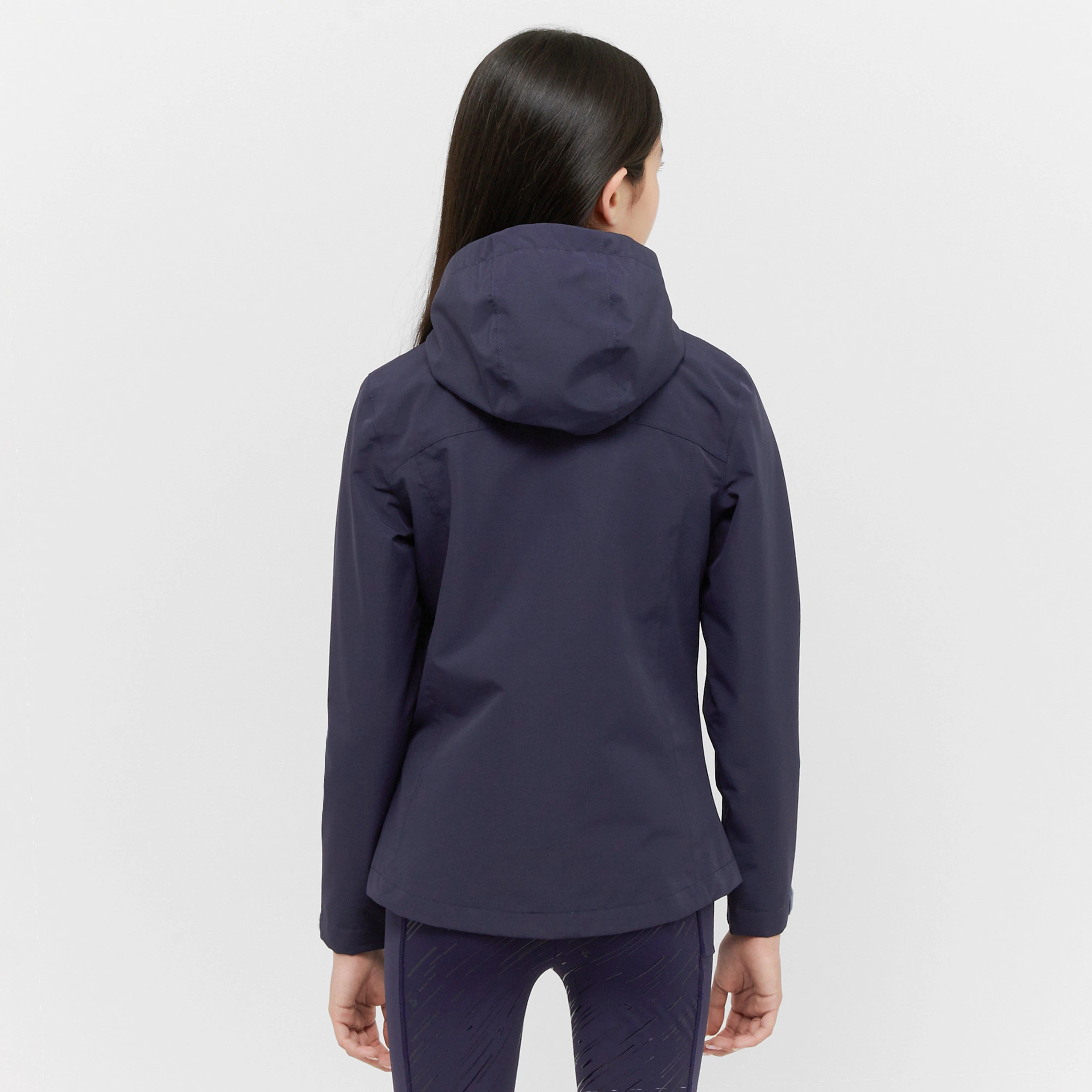 Young Rider Cloudburst Rain Coat Navy - Image 2