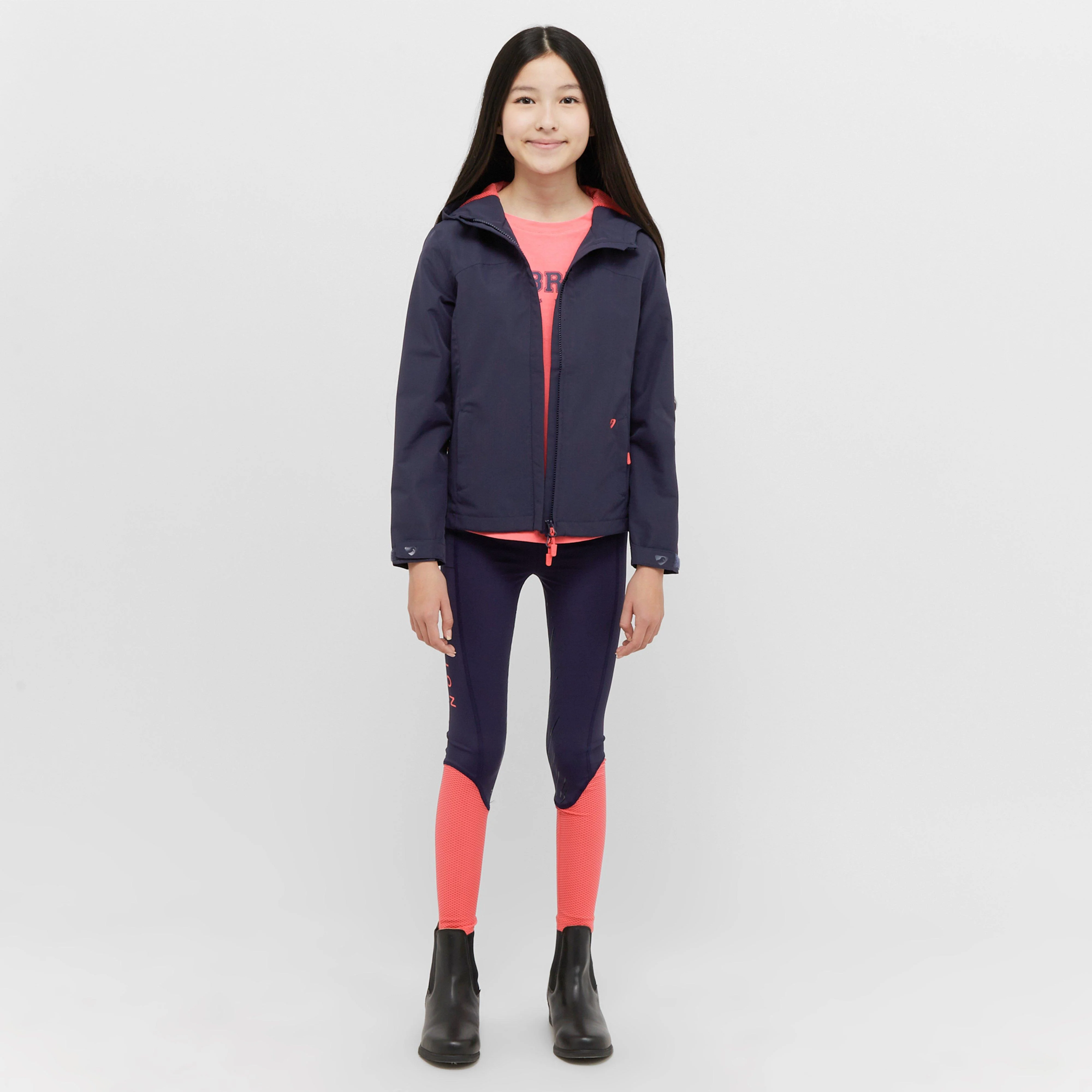 Young Rider Cloudburst Rain Coat Navy - Image 3