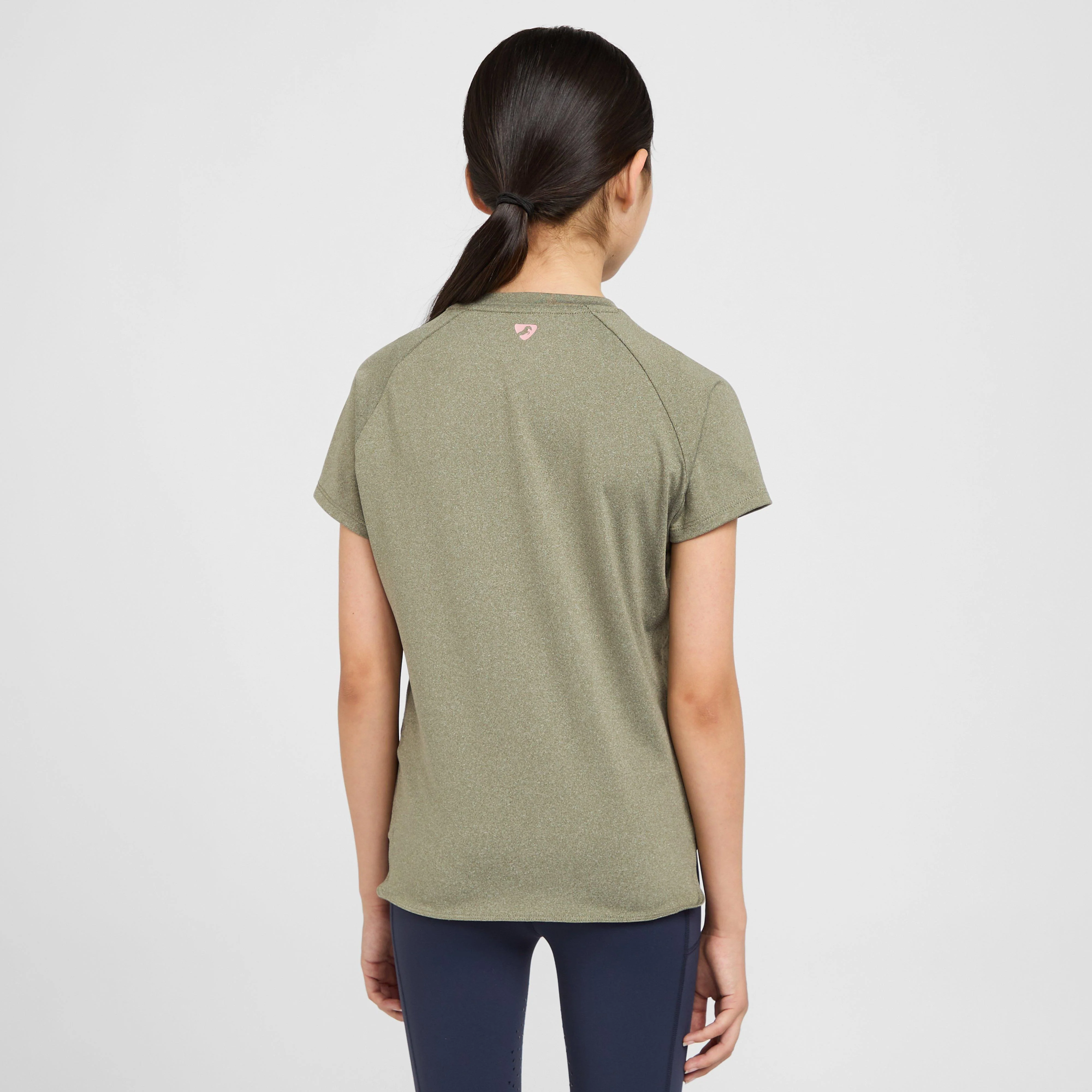 Young Rider Energise Tech T-Shirt Olive - Image 2