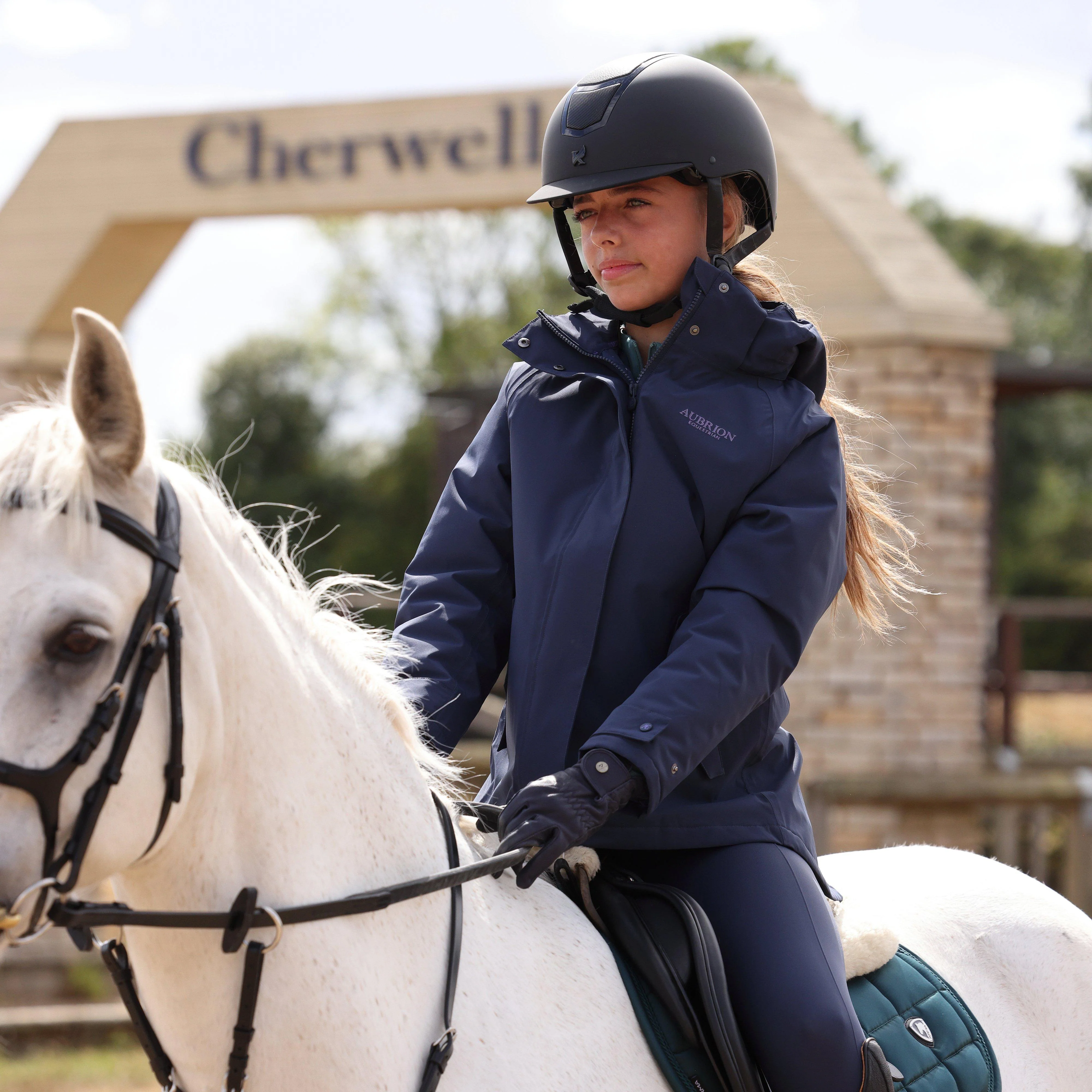 Young Rider Equestrian Lightweight Coat Midnight - Image 16