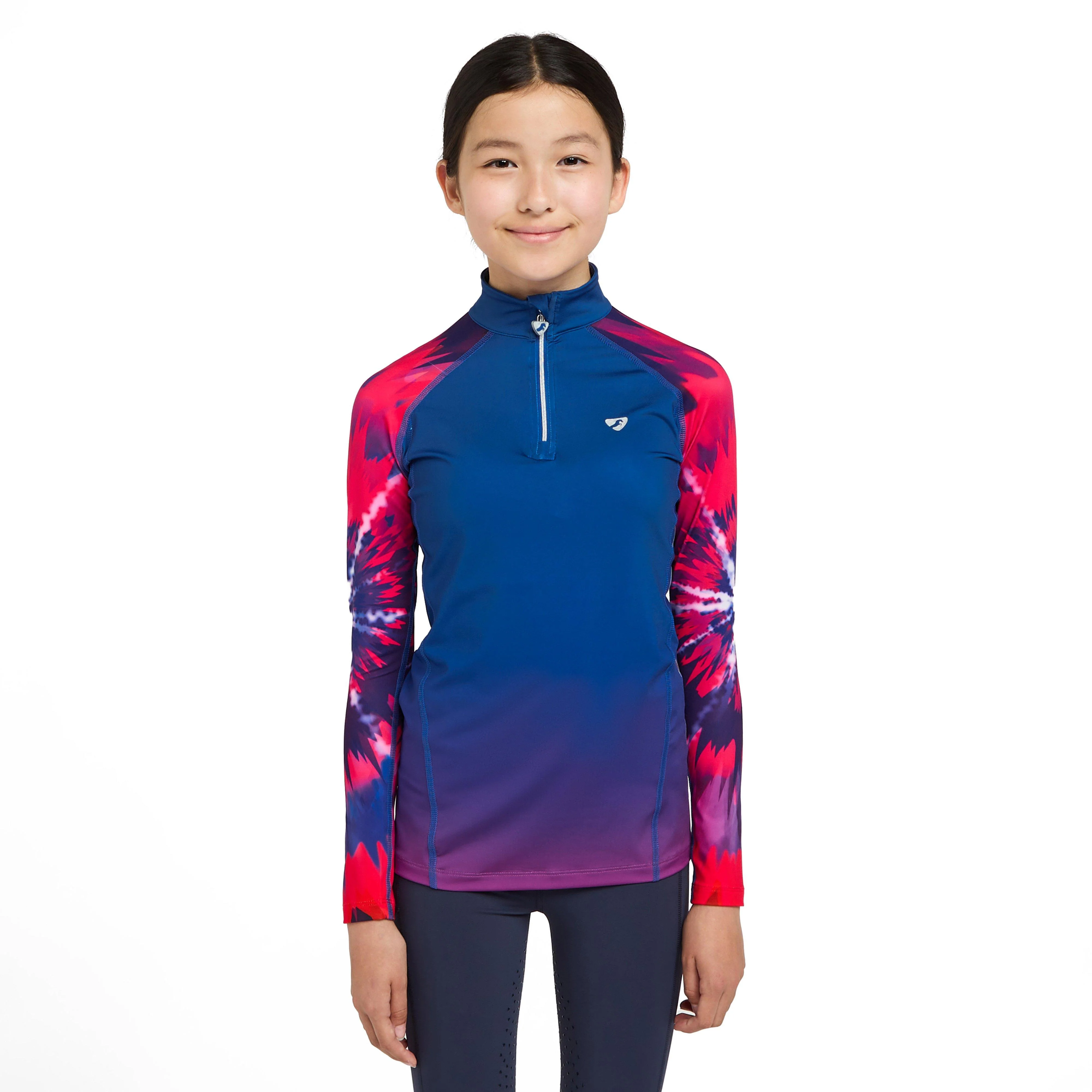 Young Rider Hyde Park Cross Country Shirt Pink Tie Dye - Image 8