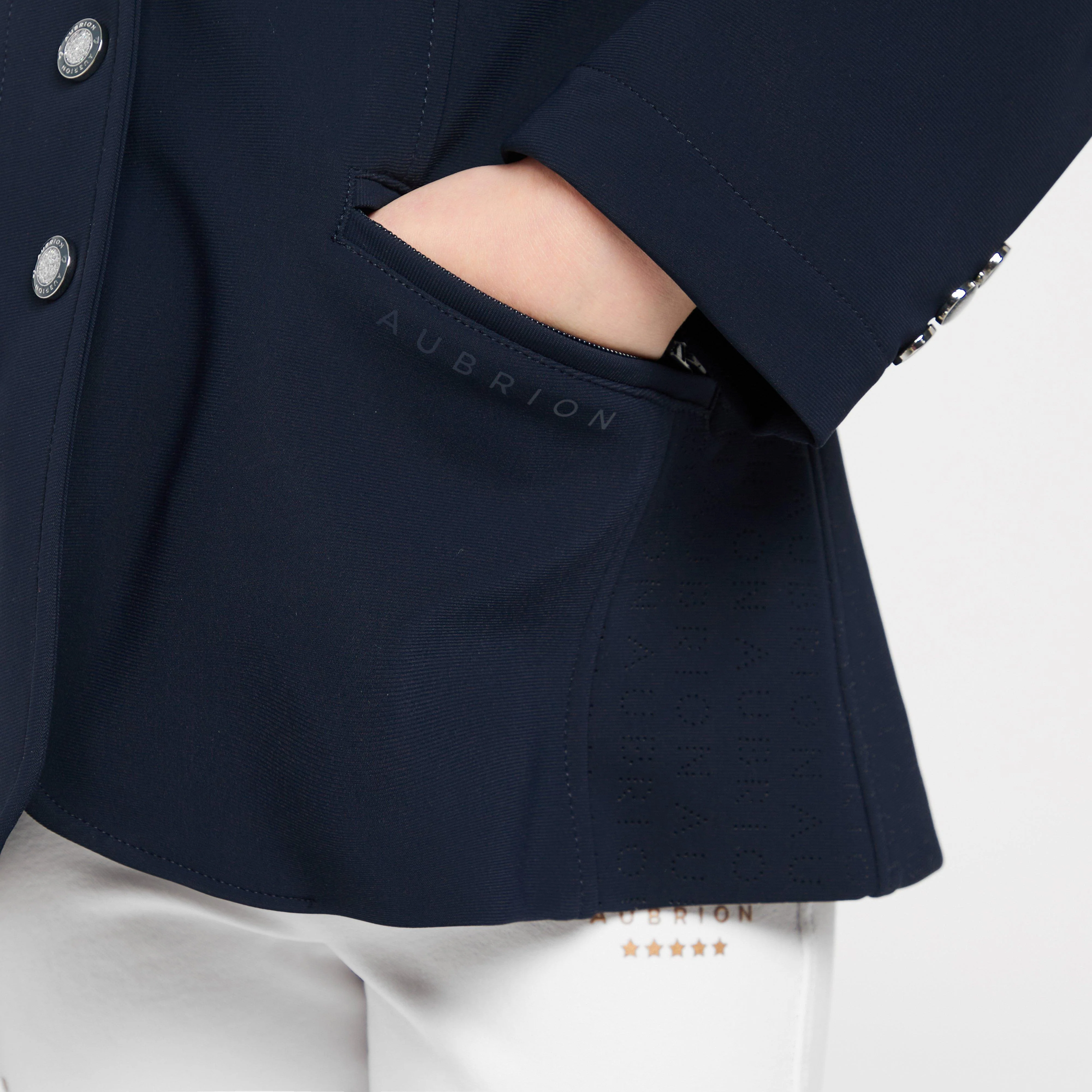 Young Rider Newton Show Jacket Navy - Image 6