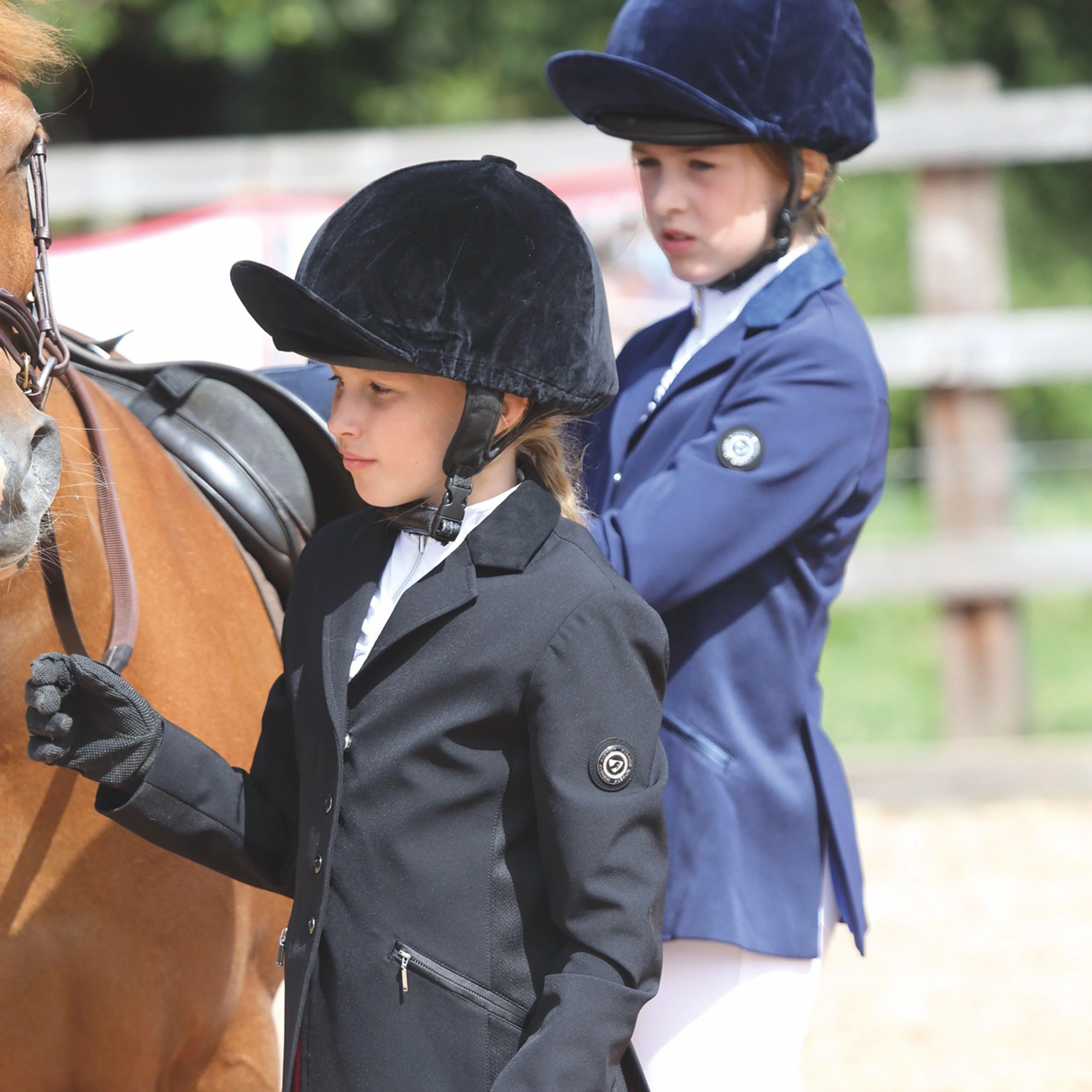 Young Rider Oxford Show Jacket Black - Image 2