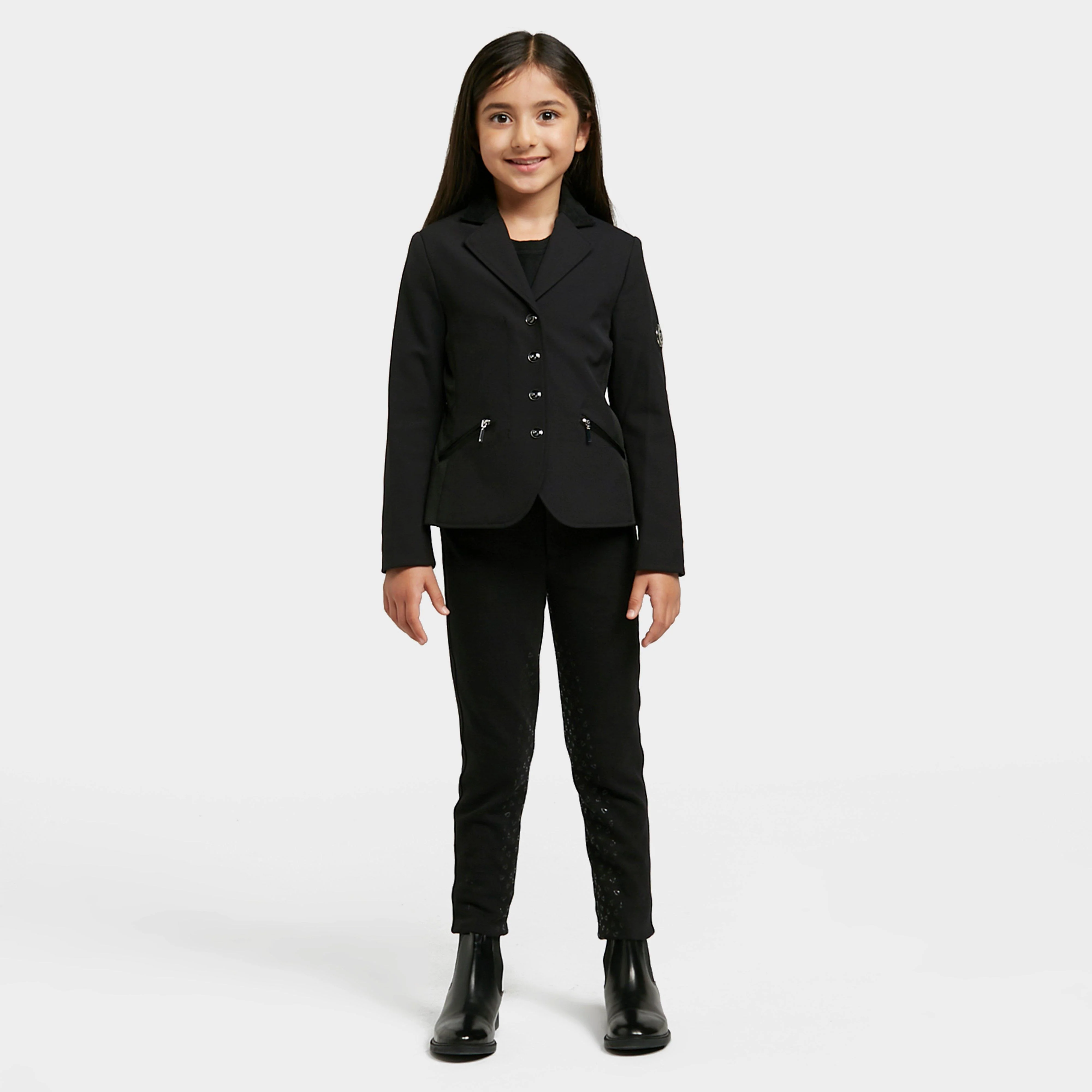 Young Rider Oxford Show Jacket Black - Image 3