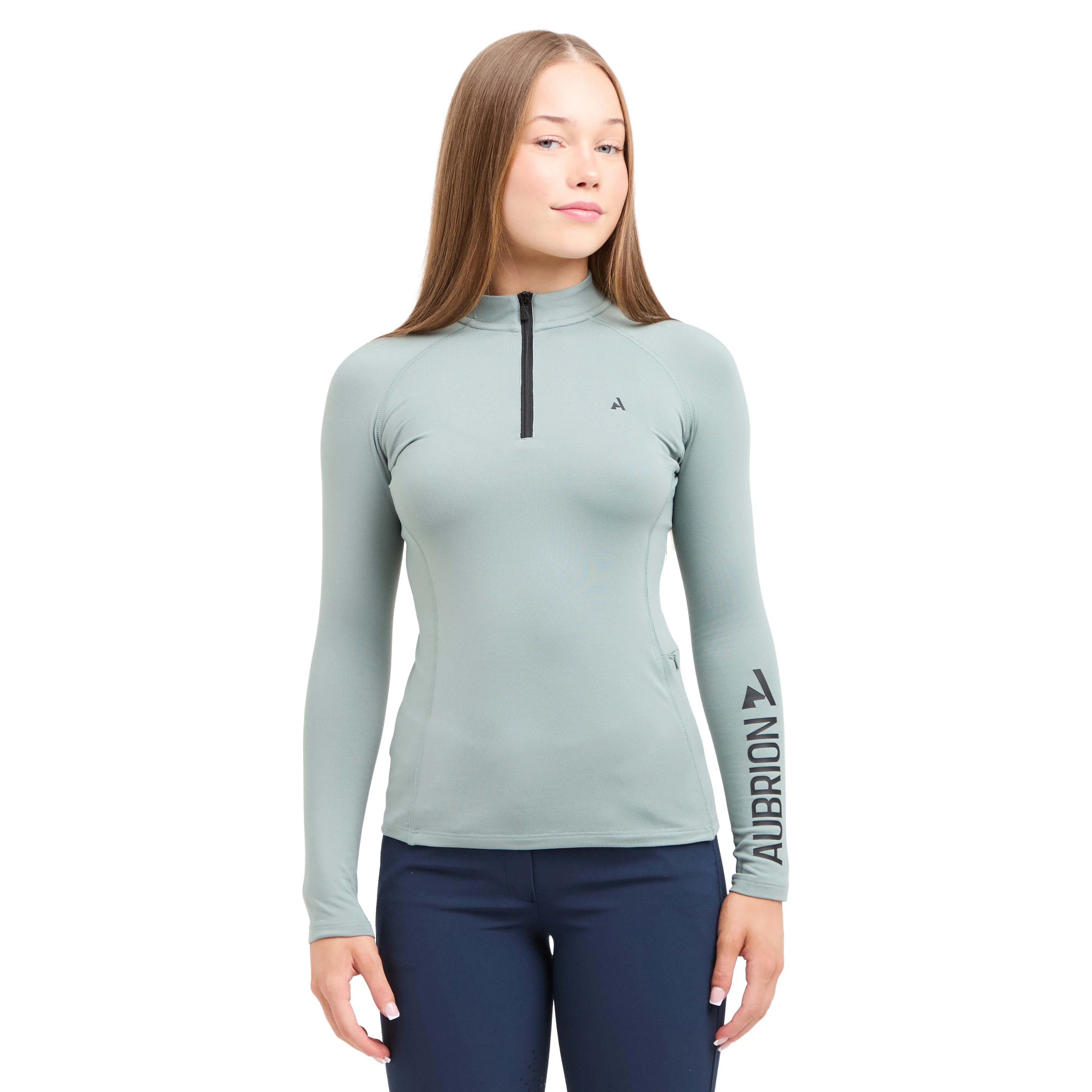 Young Rider React Winter Base Layer Sage - Image 10