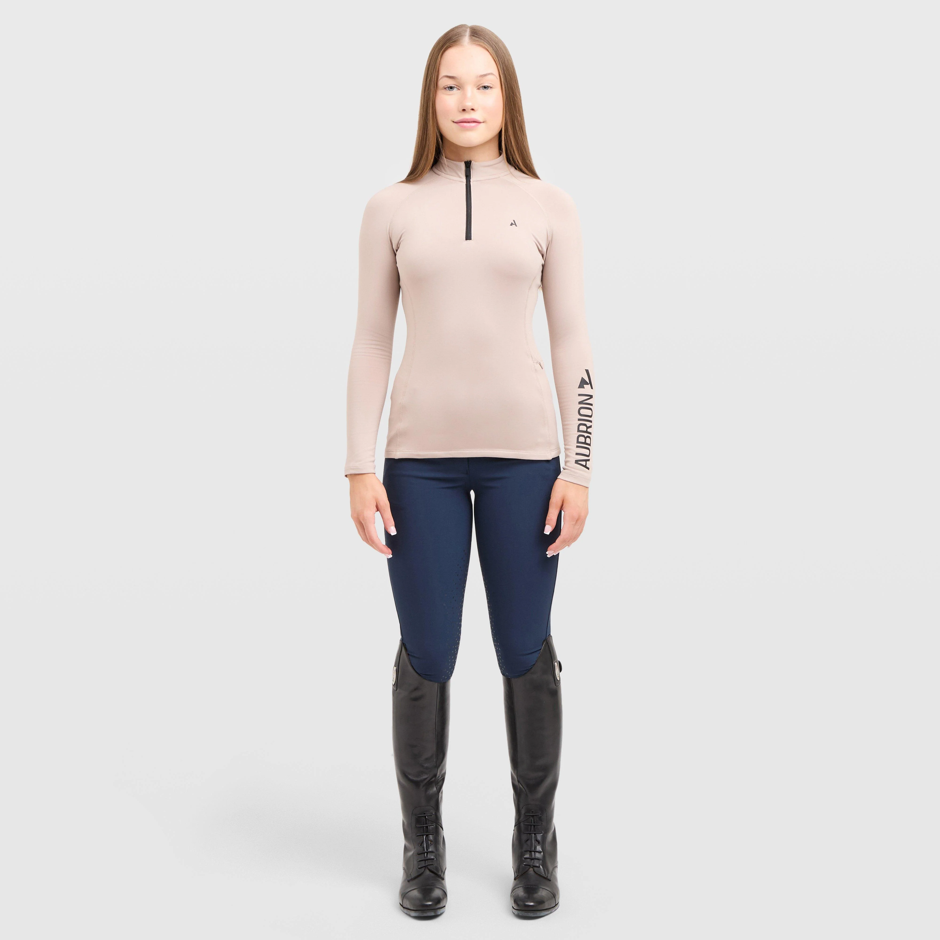 Young Rider React Winter Base Layer Sand - Image 3