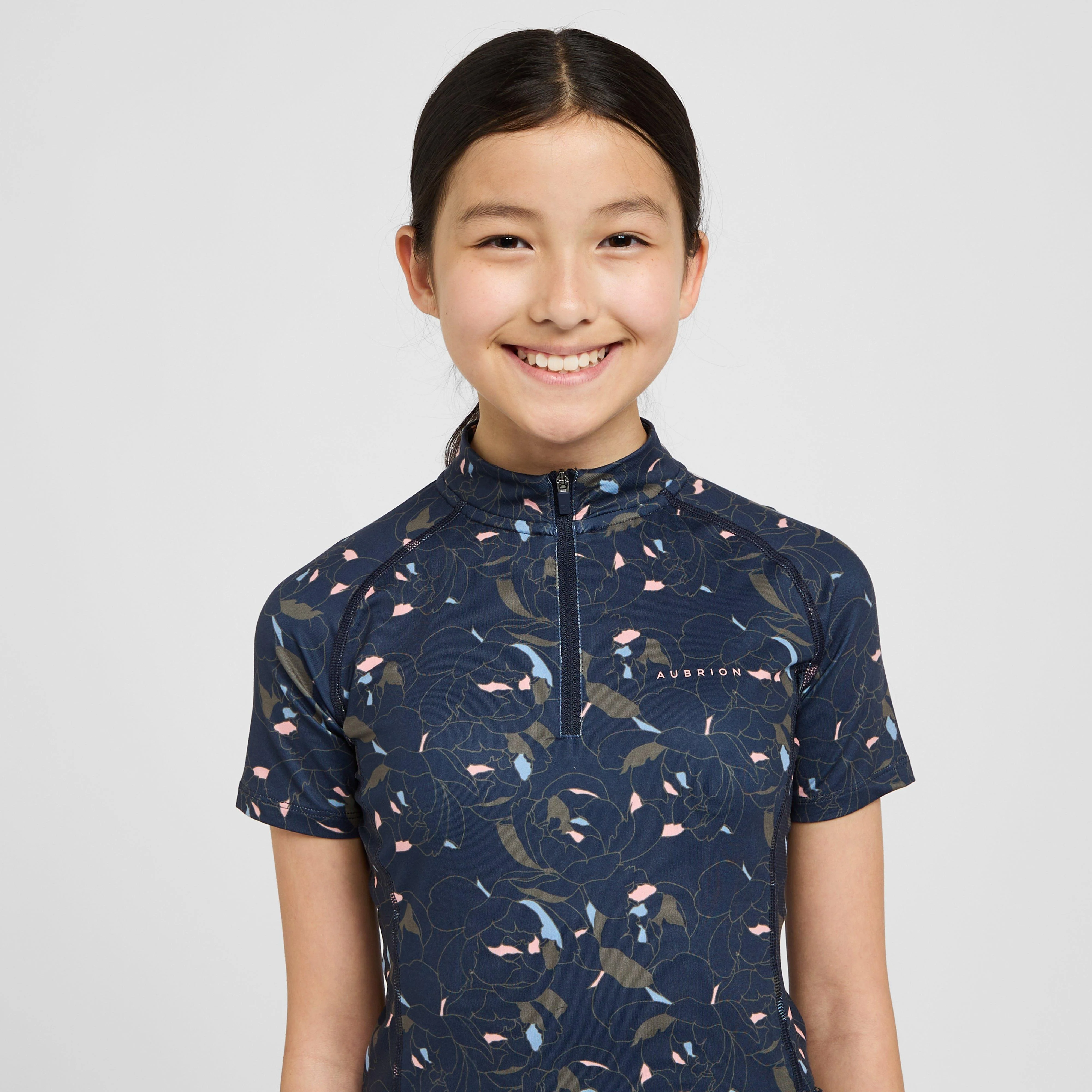Young Rider Revive Short Sleeve Base Layer Peony Print - Image 4