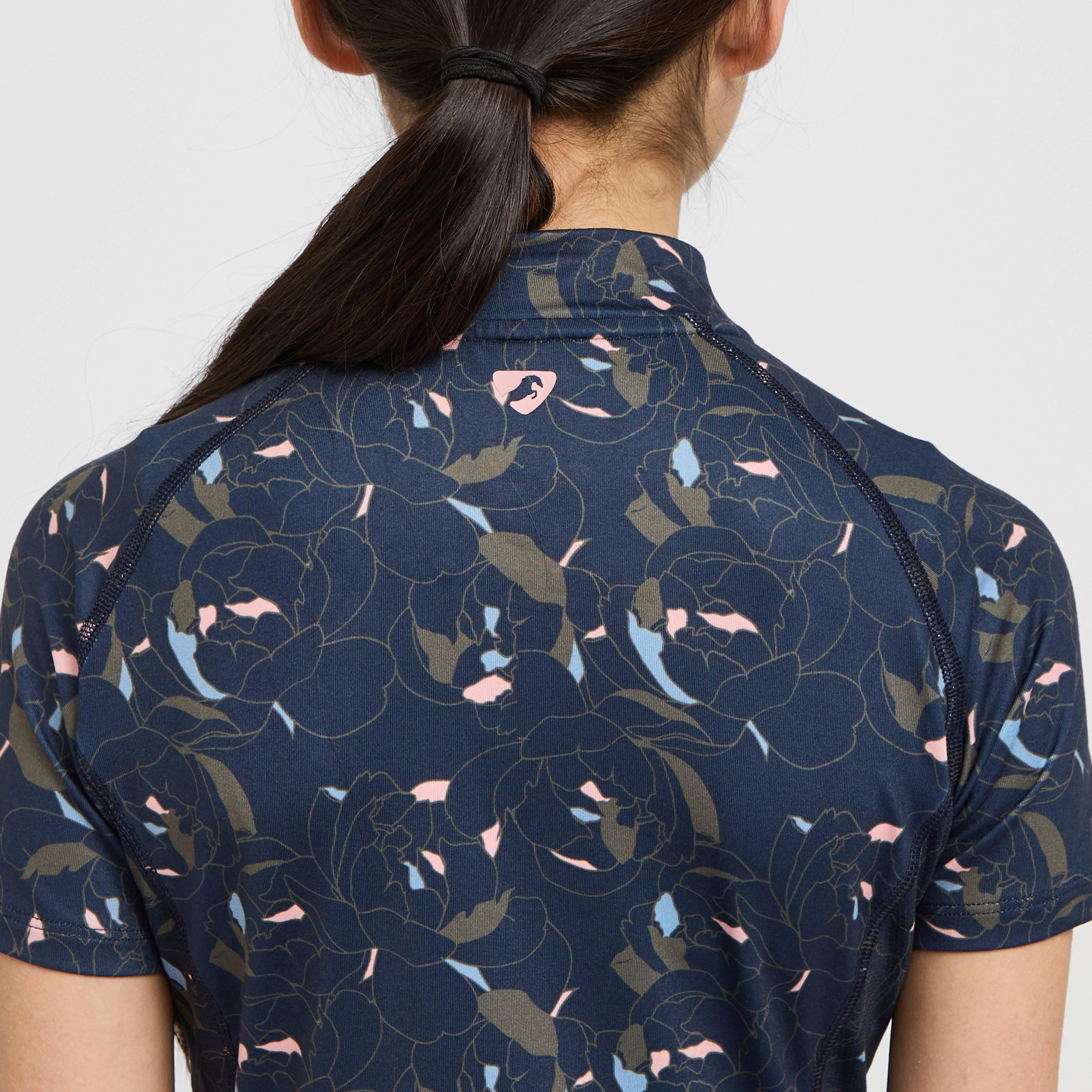 Young Rider Revive Short Sleeve Base Layer Peony Print - Image 5