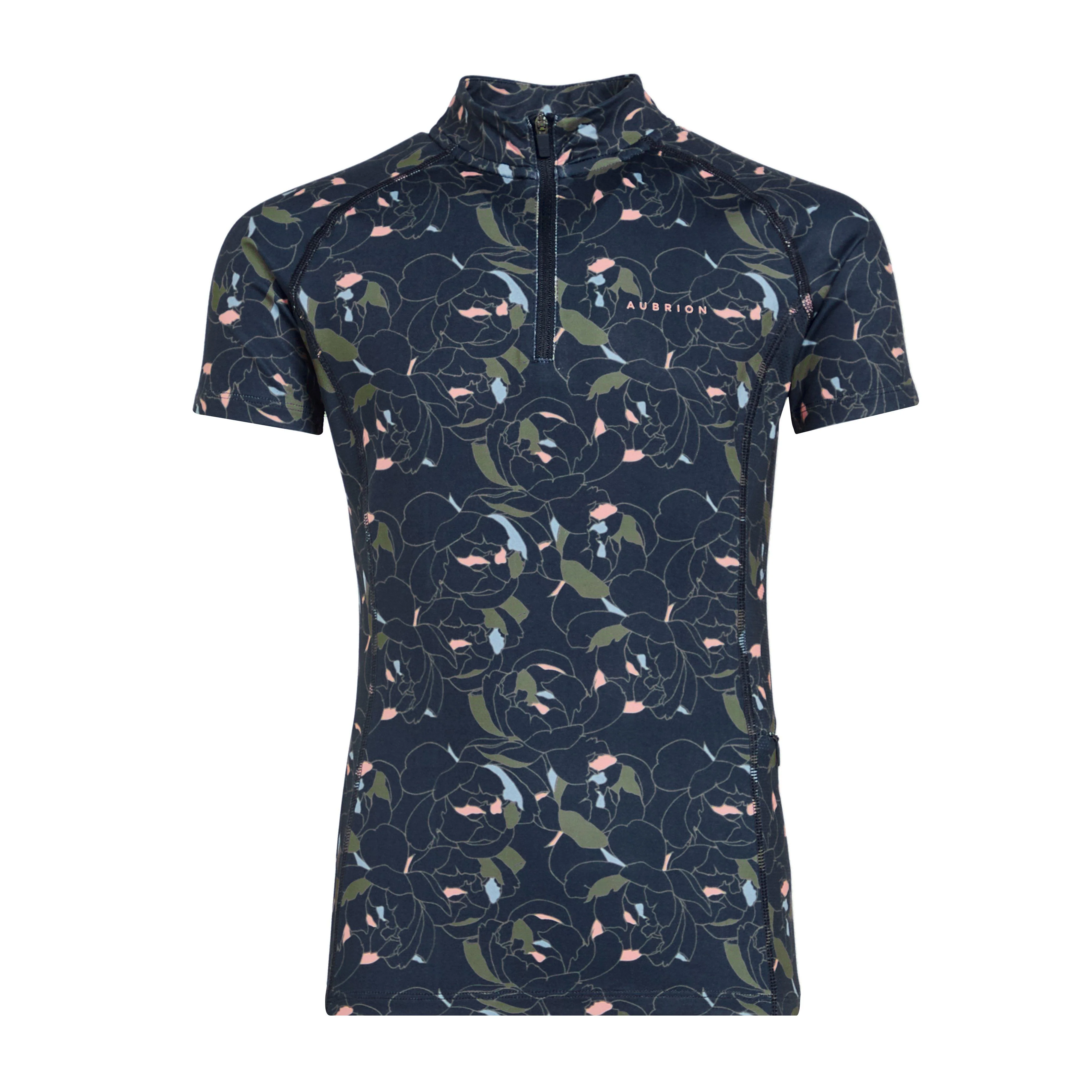 Young Rider Revive Short Sleeve Base Layer Peony Print - Image 7