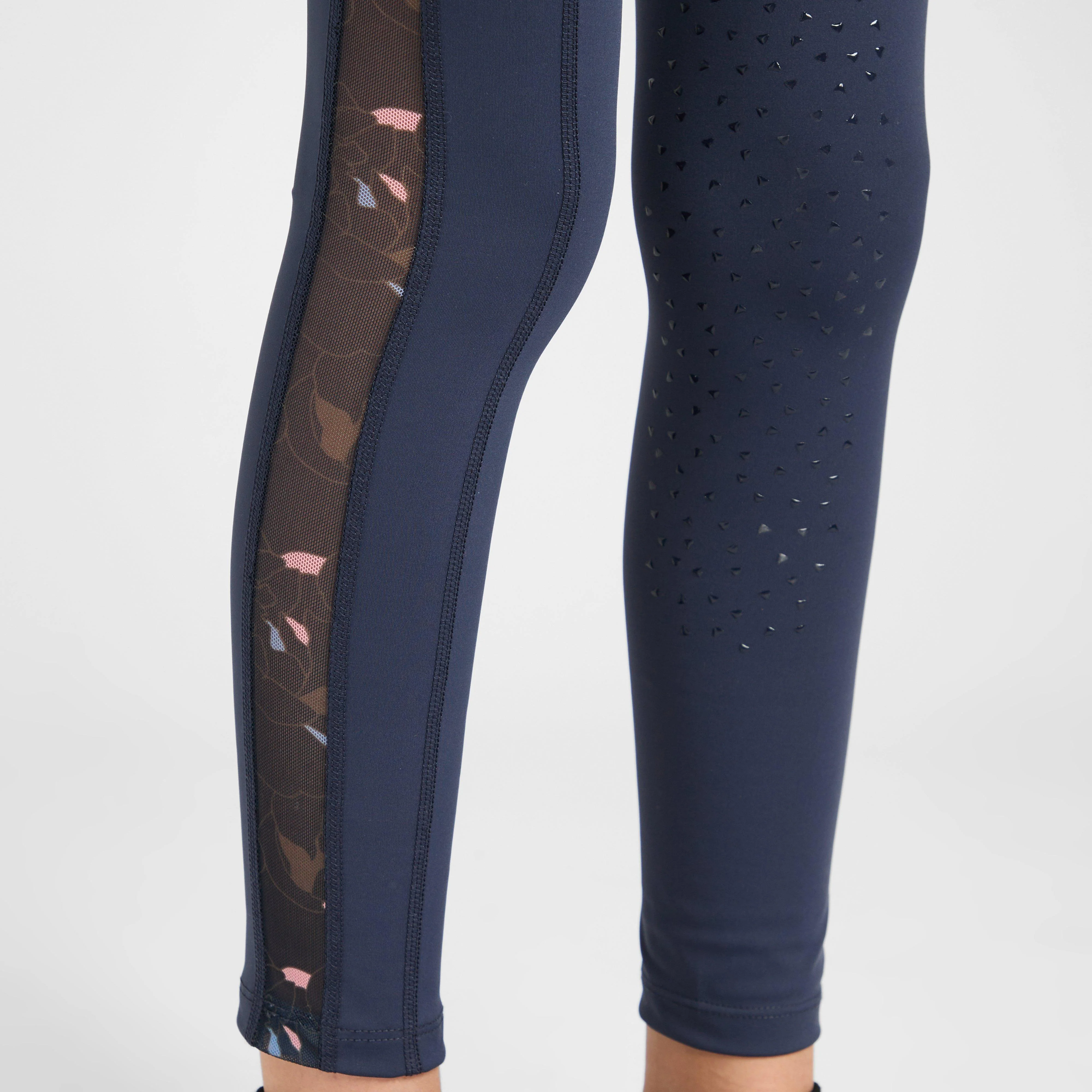 Young Rider Rhythm Riding Tights Navy - Image 5