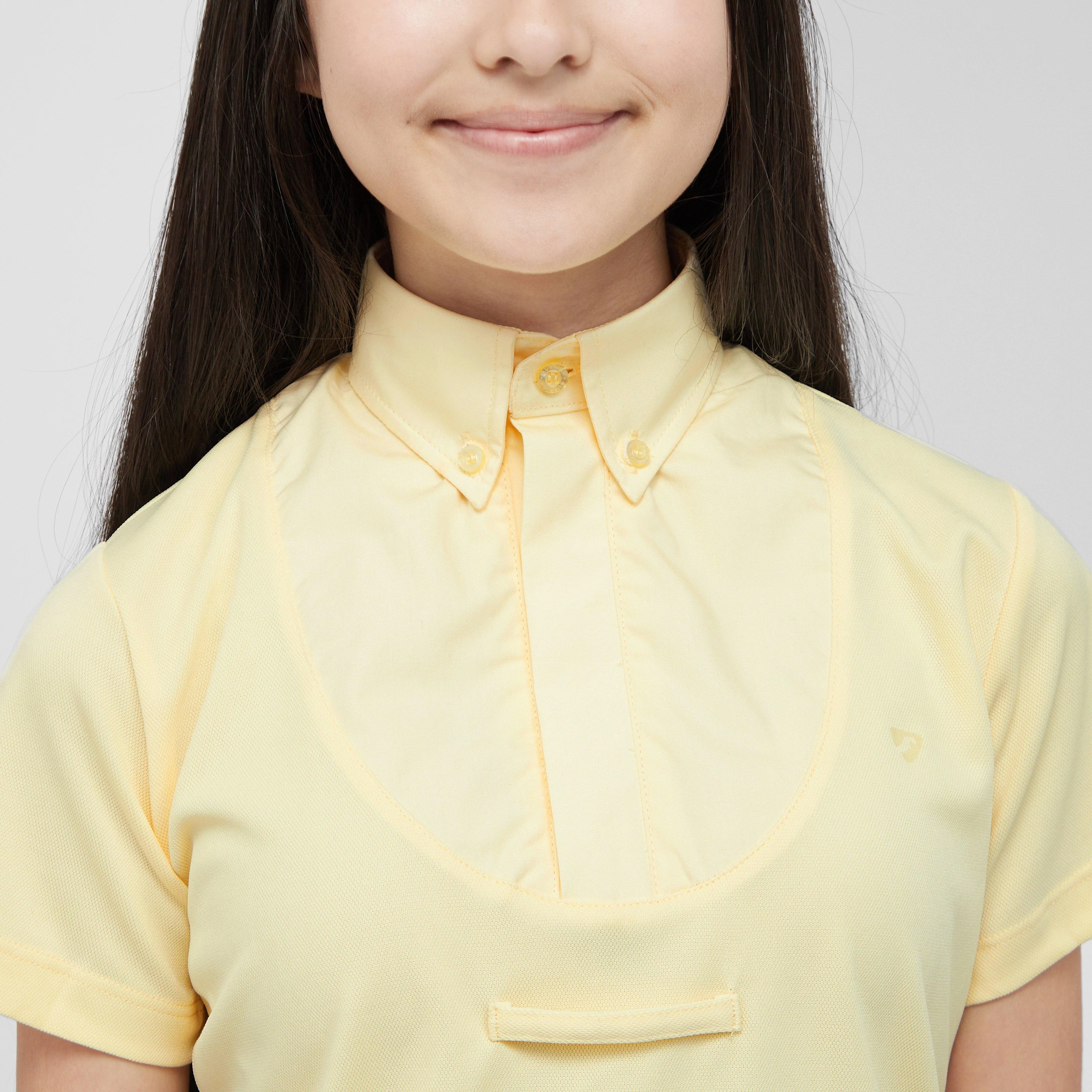 Young Rider Short Sleeve Tie Shirt Yellow - Image 4