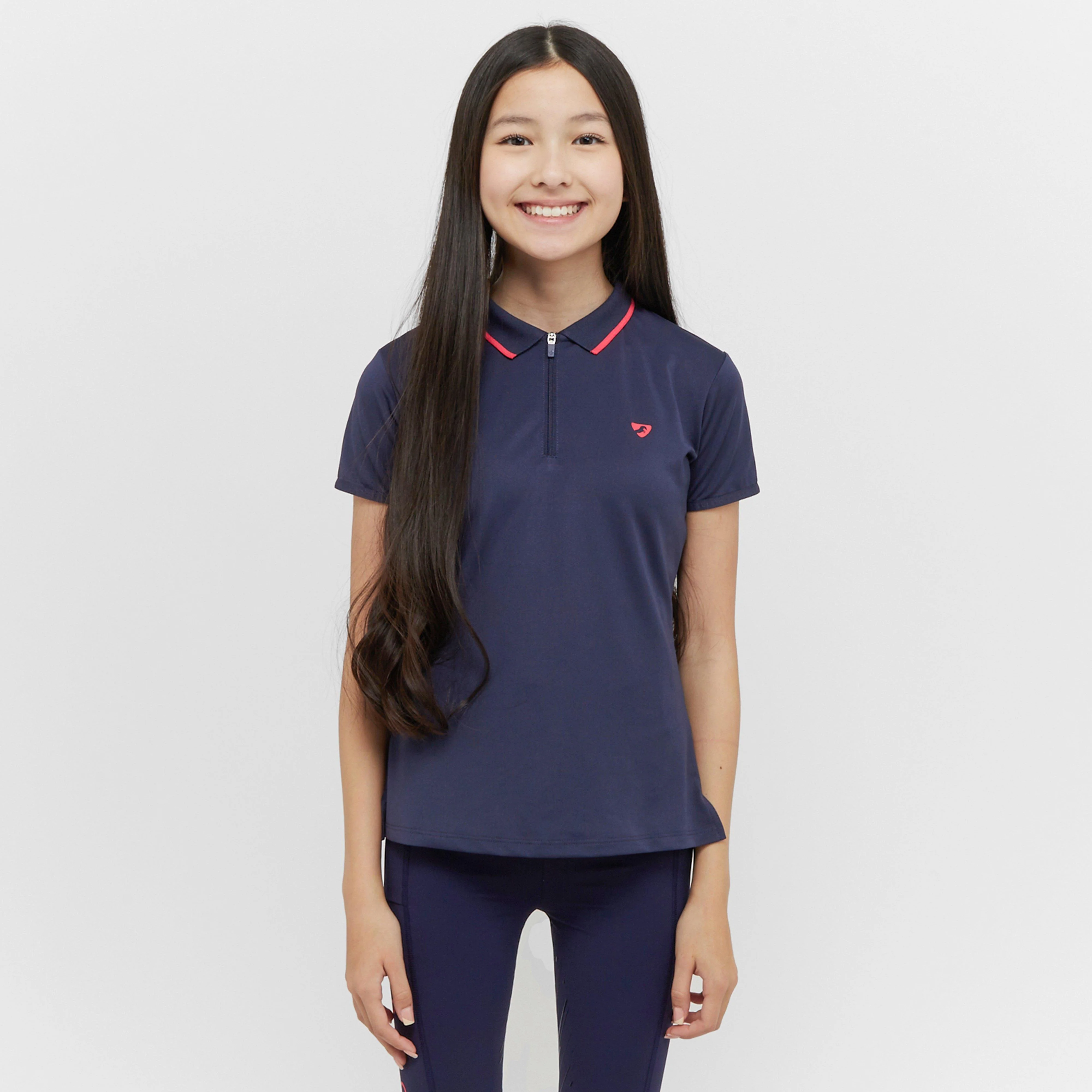Young Rider Tech Polo Navy