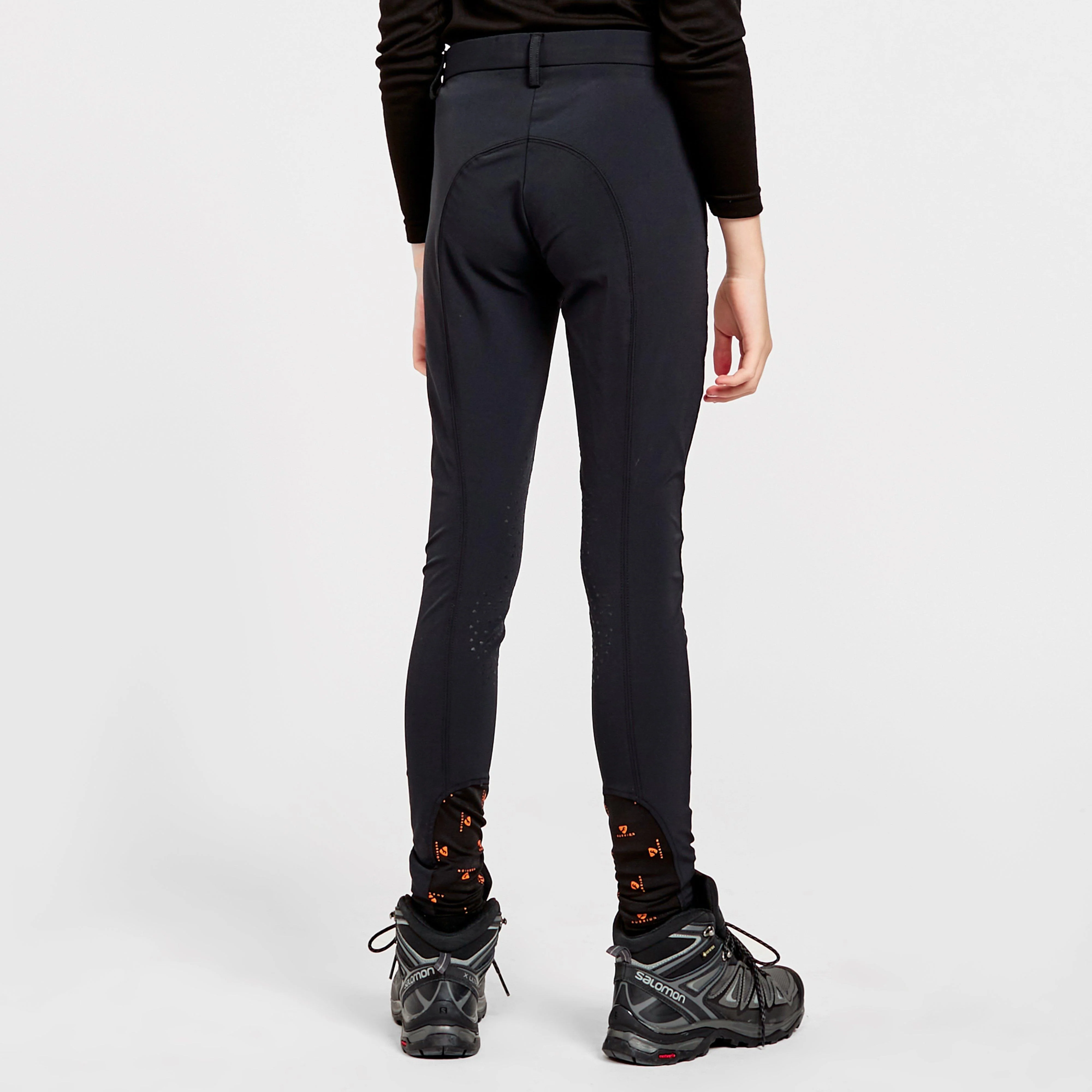 Young Rider Thompson Knee Patch Breeches Black - Image 2