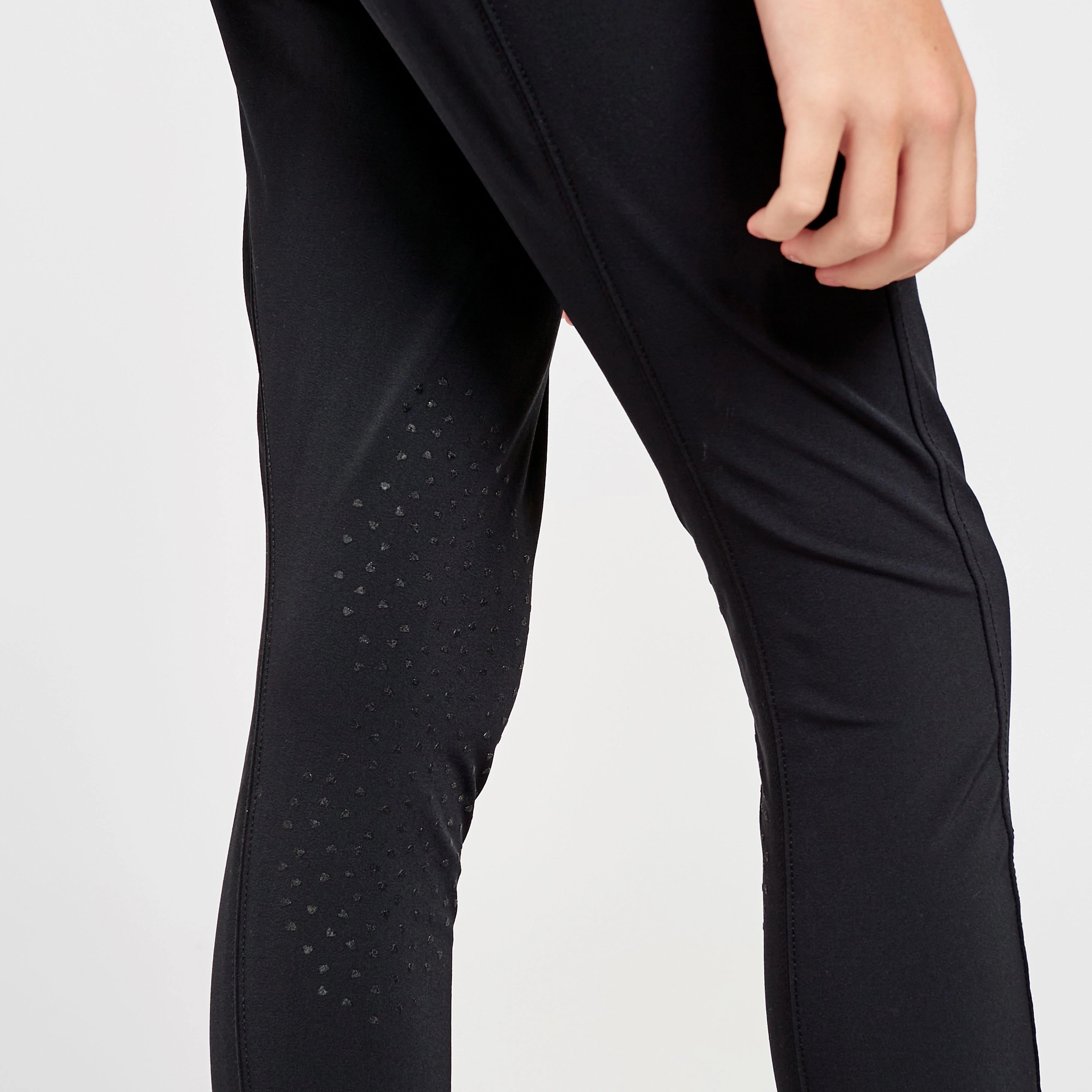 Young Rider Thompson Knee Patch Breeches Black - Image 5