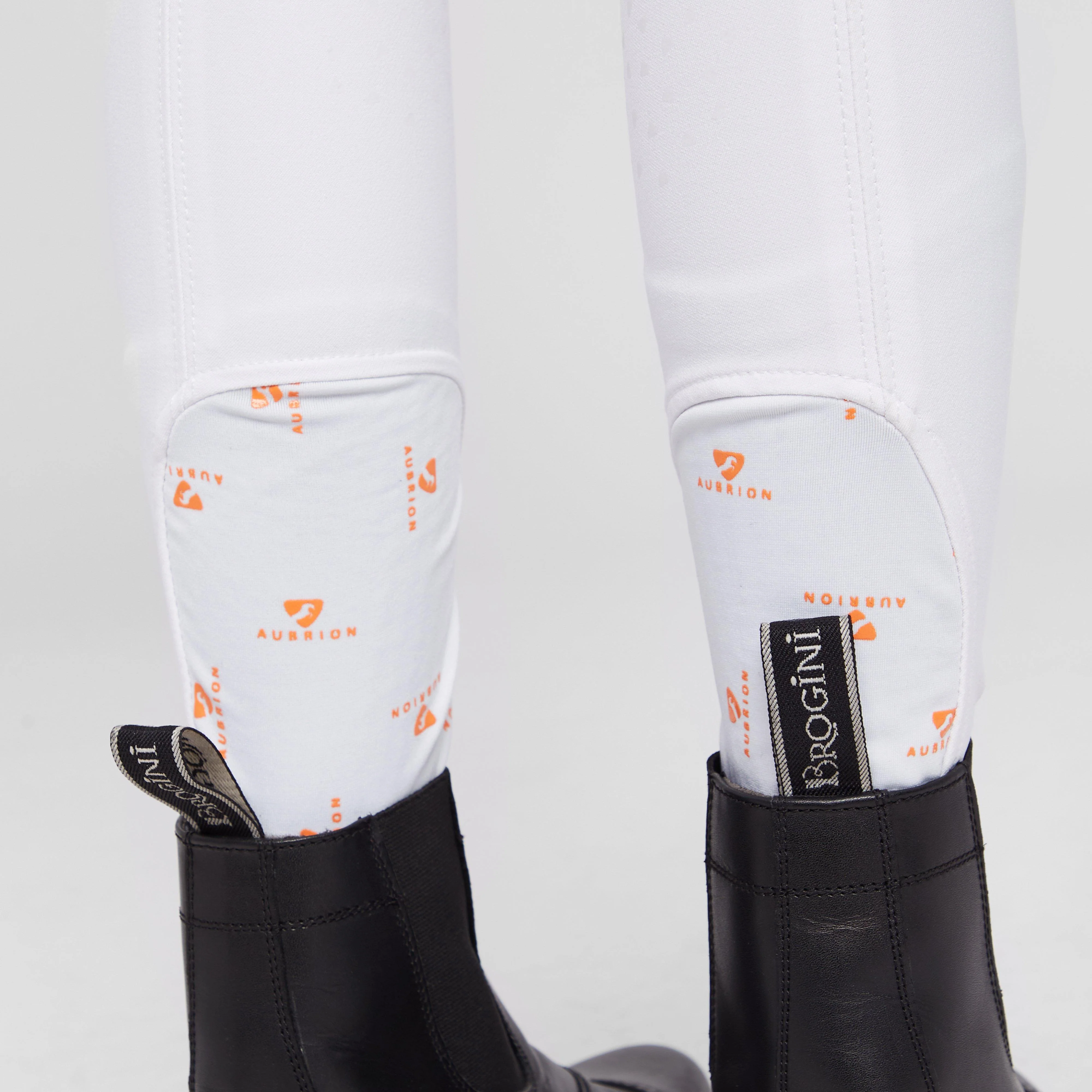 Young Rider Thompson Knee Patch Breeches White - Image 5