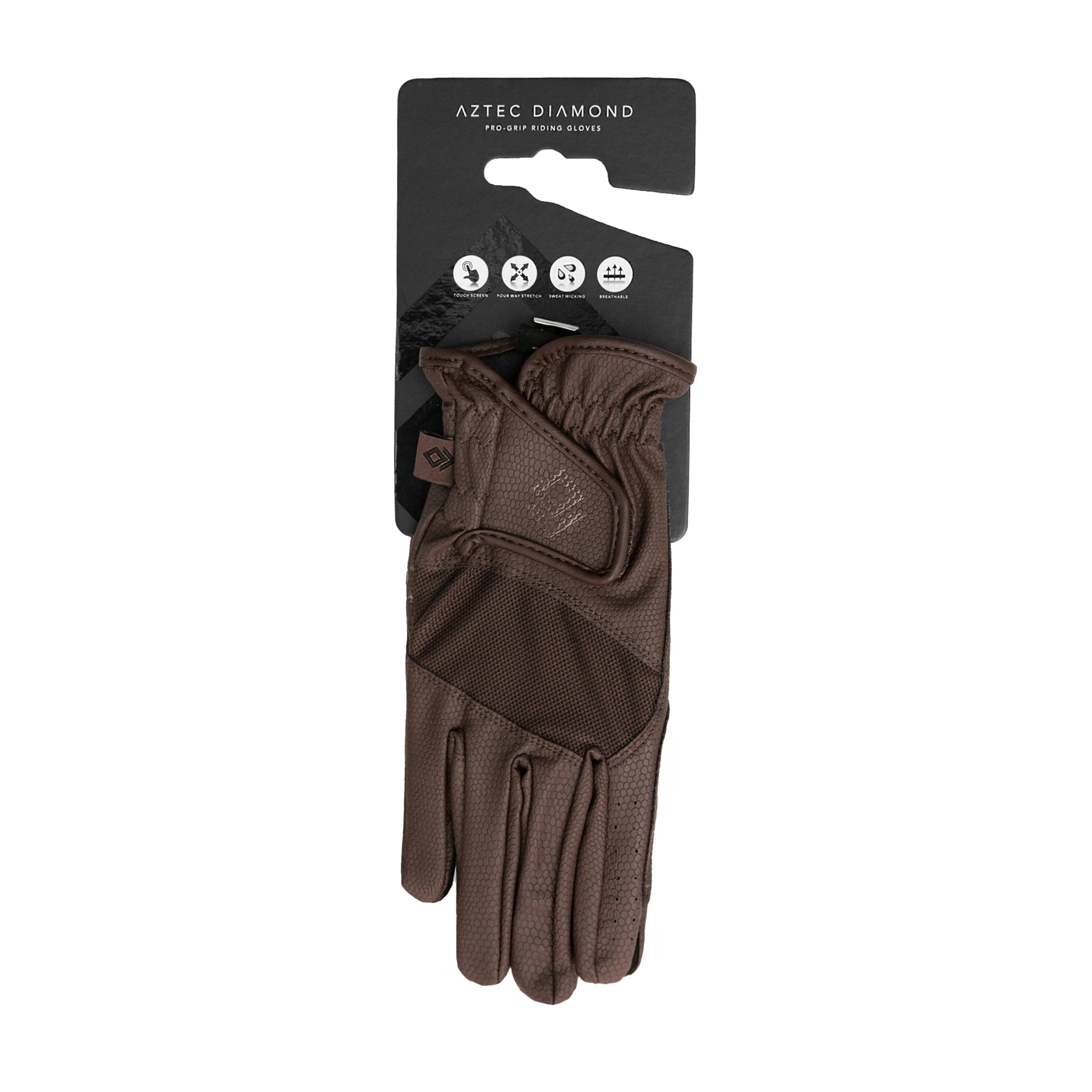 Pro Grip Riding Gloves Chocolate - Image 3