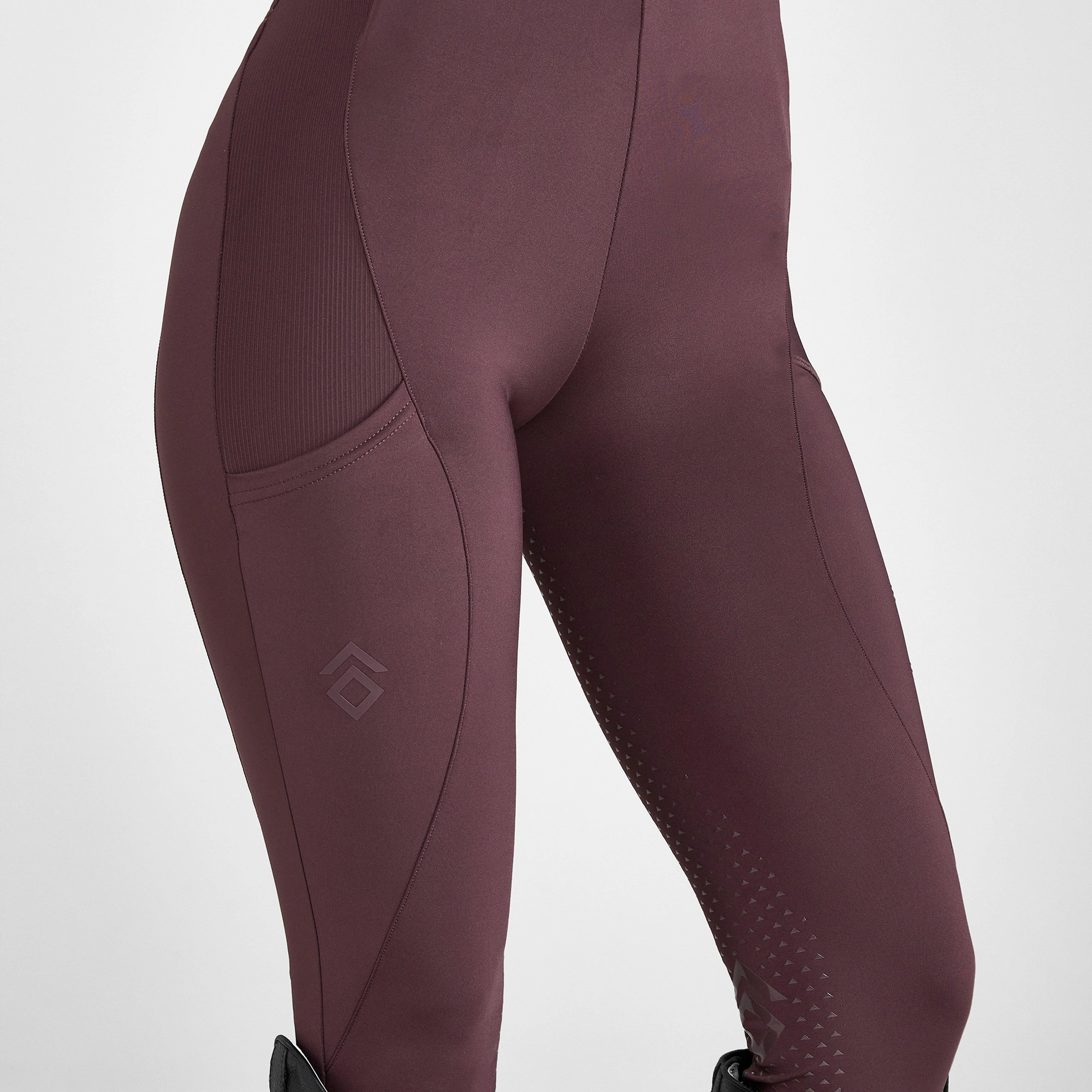Womens Core Full Seat Leggings Mauve - Image 3