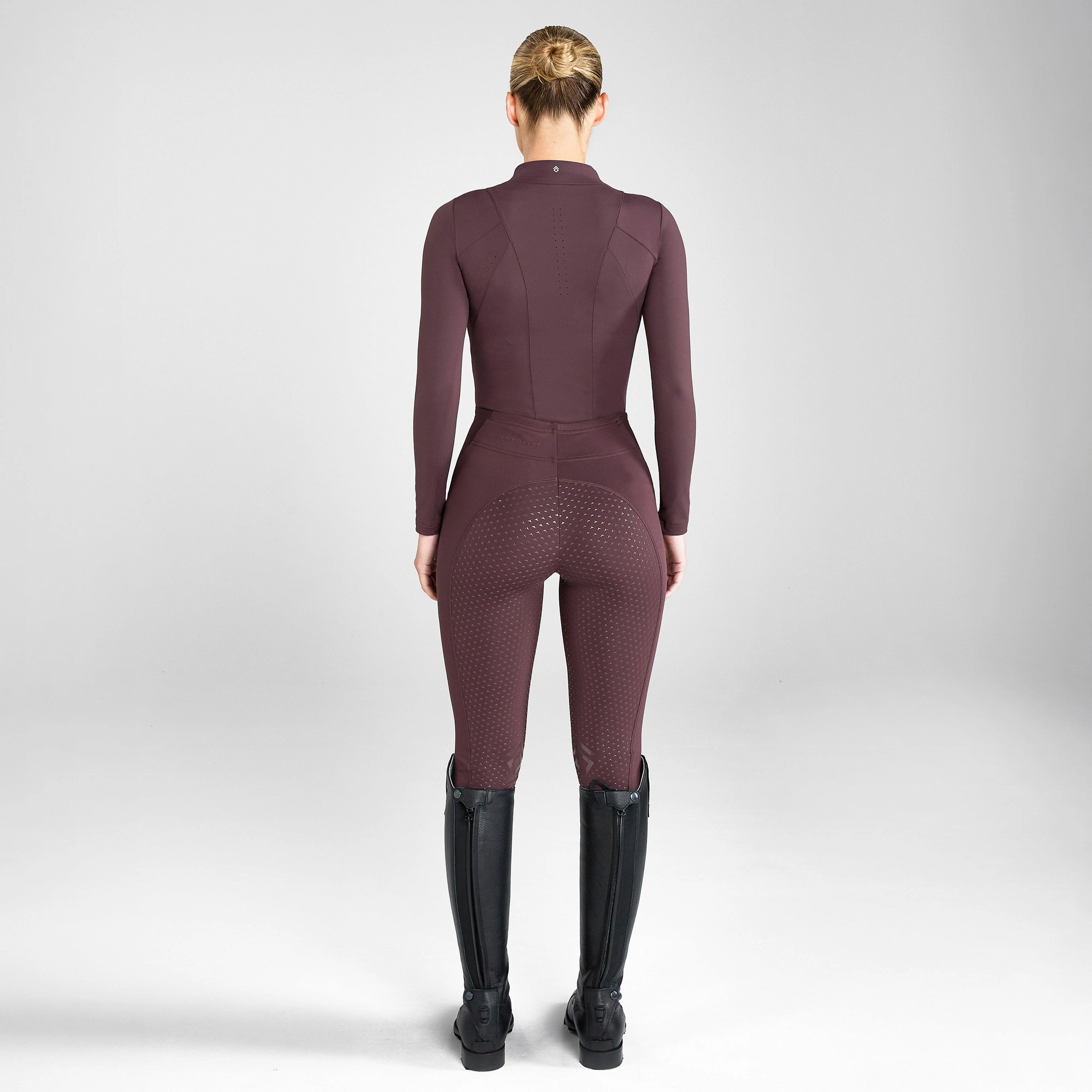 Womens Core Full Seat Leggings Mauve - Image 5
