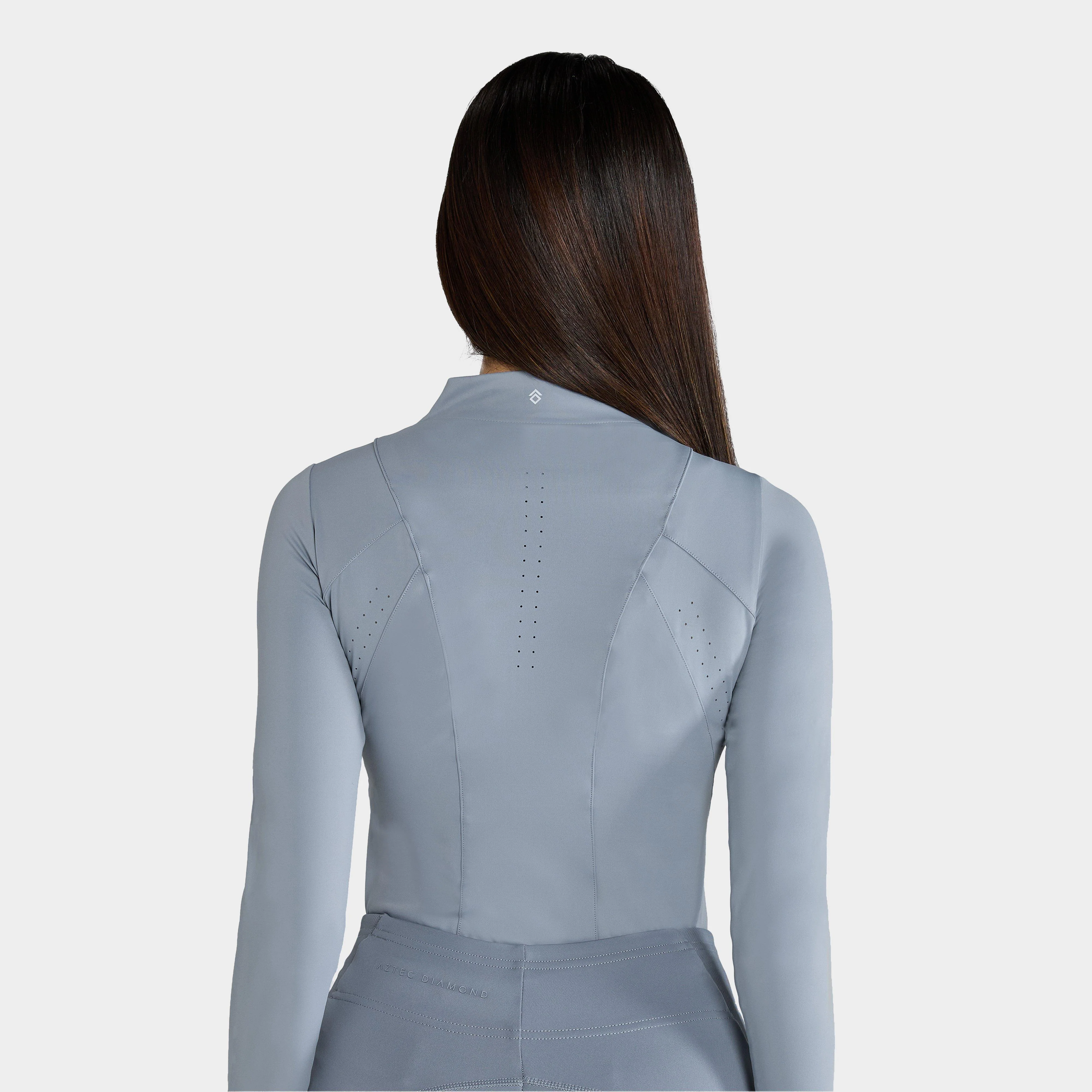 Womens Core Long Sleeve Base Layer Ash Blue - Image 2
