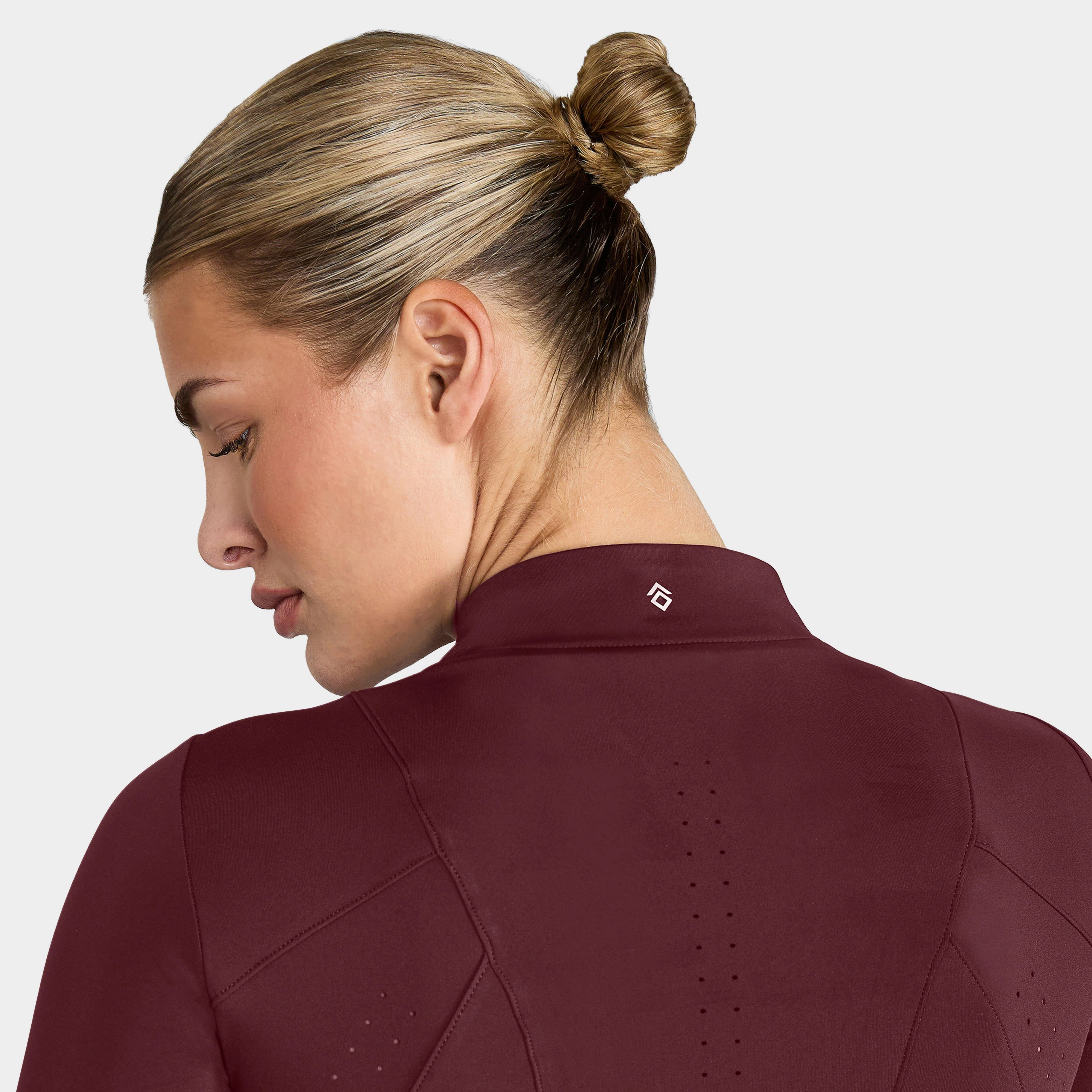 Women’s Core Long Sleeve Baselayer Cherry - Image 3